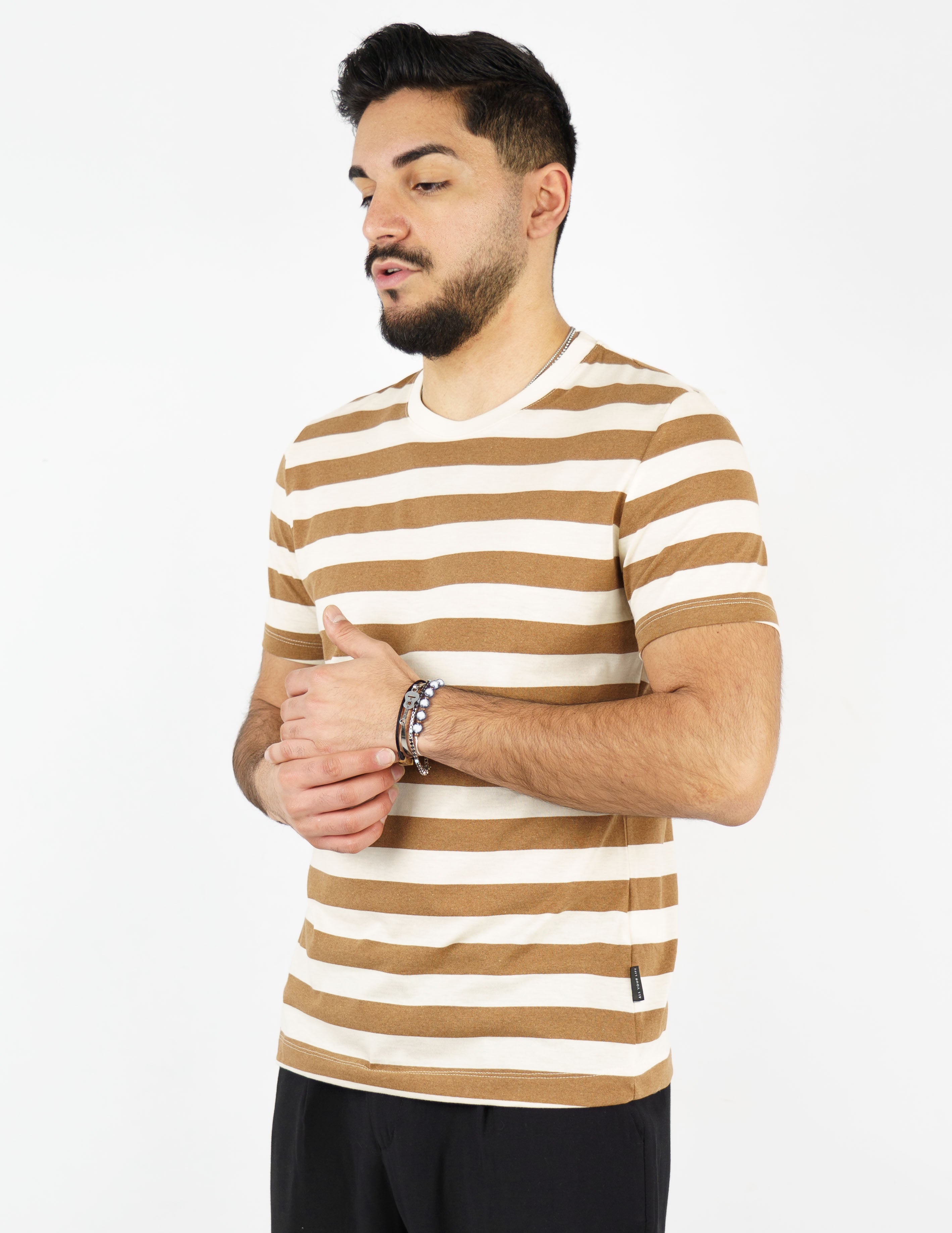 t-shirt cotone rigata