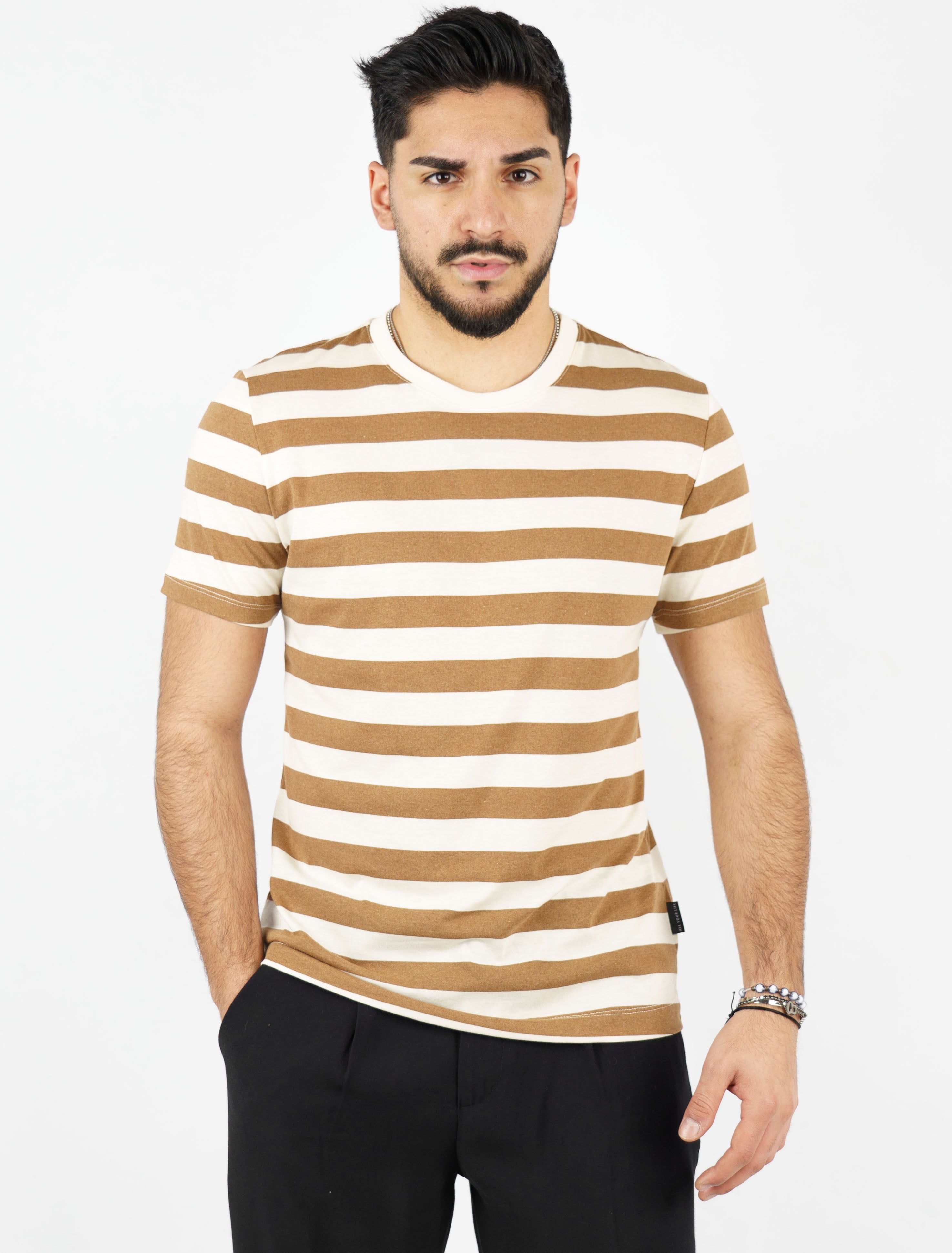 t-shirt cotone rigata