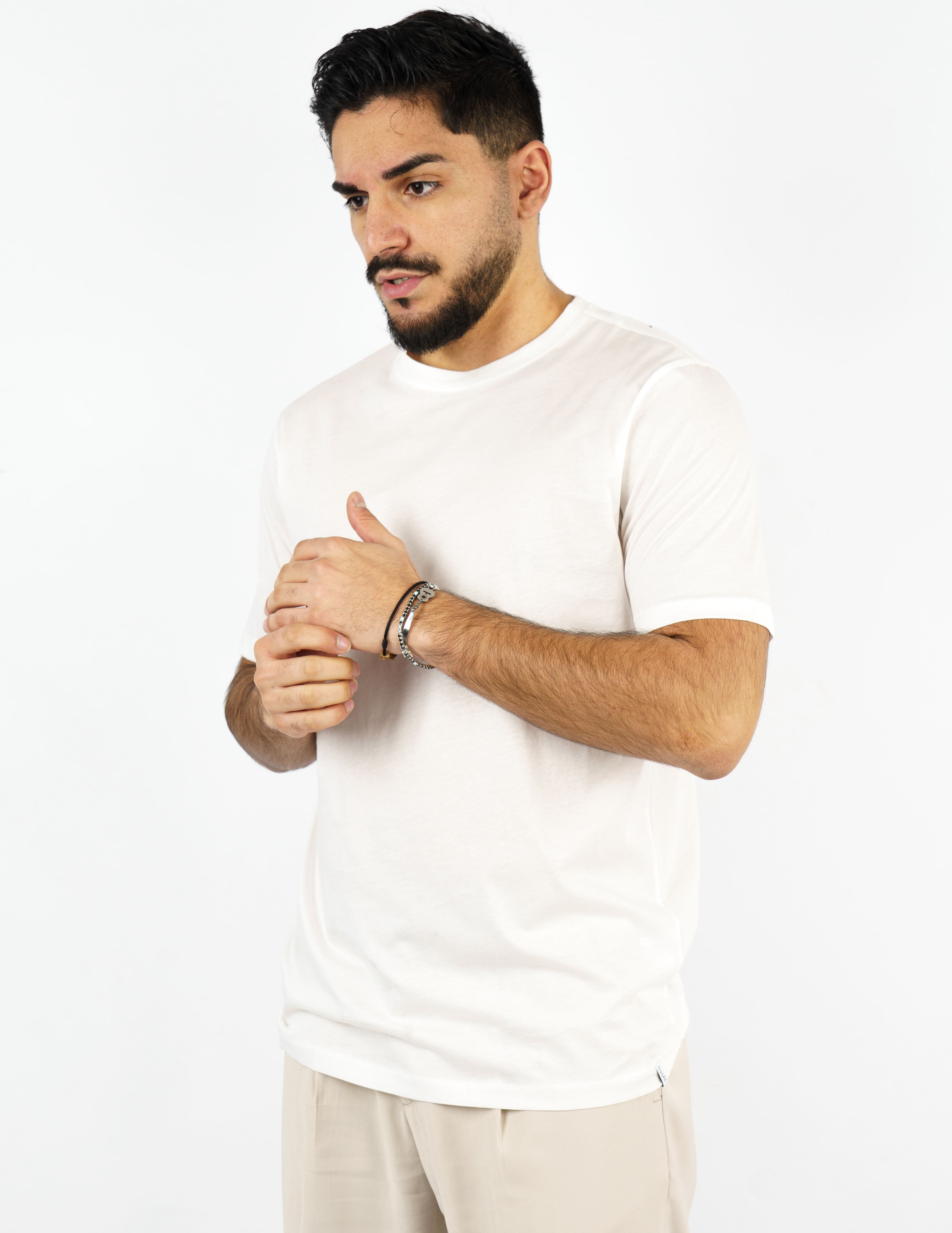 t-shirt in cotone mercerizzato over d