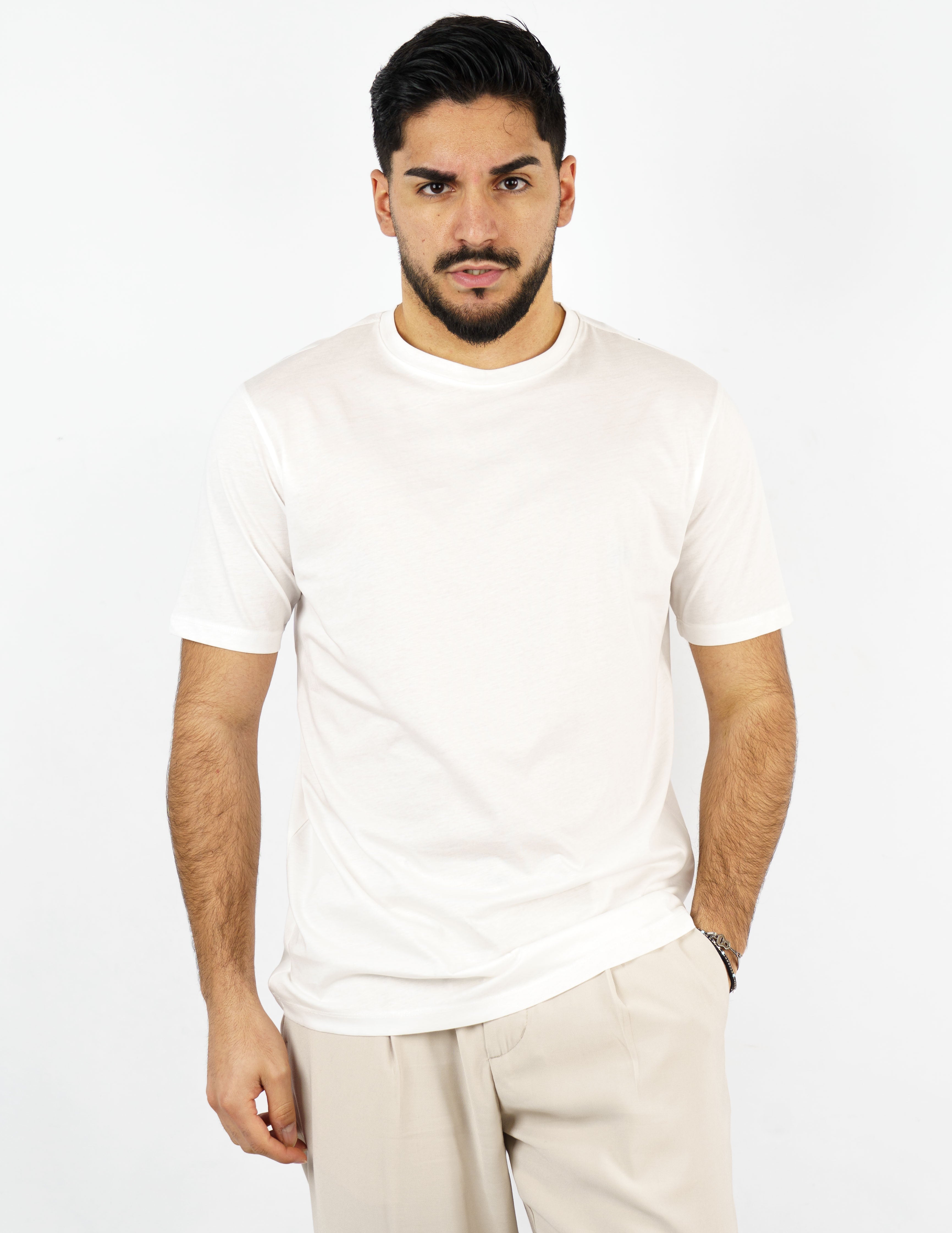 t-shirt in cotone mercerizzato over d