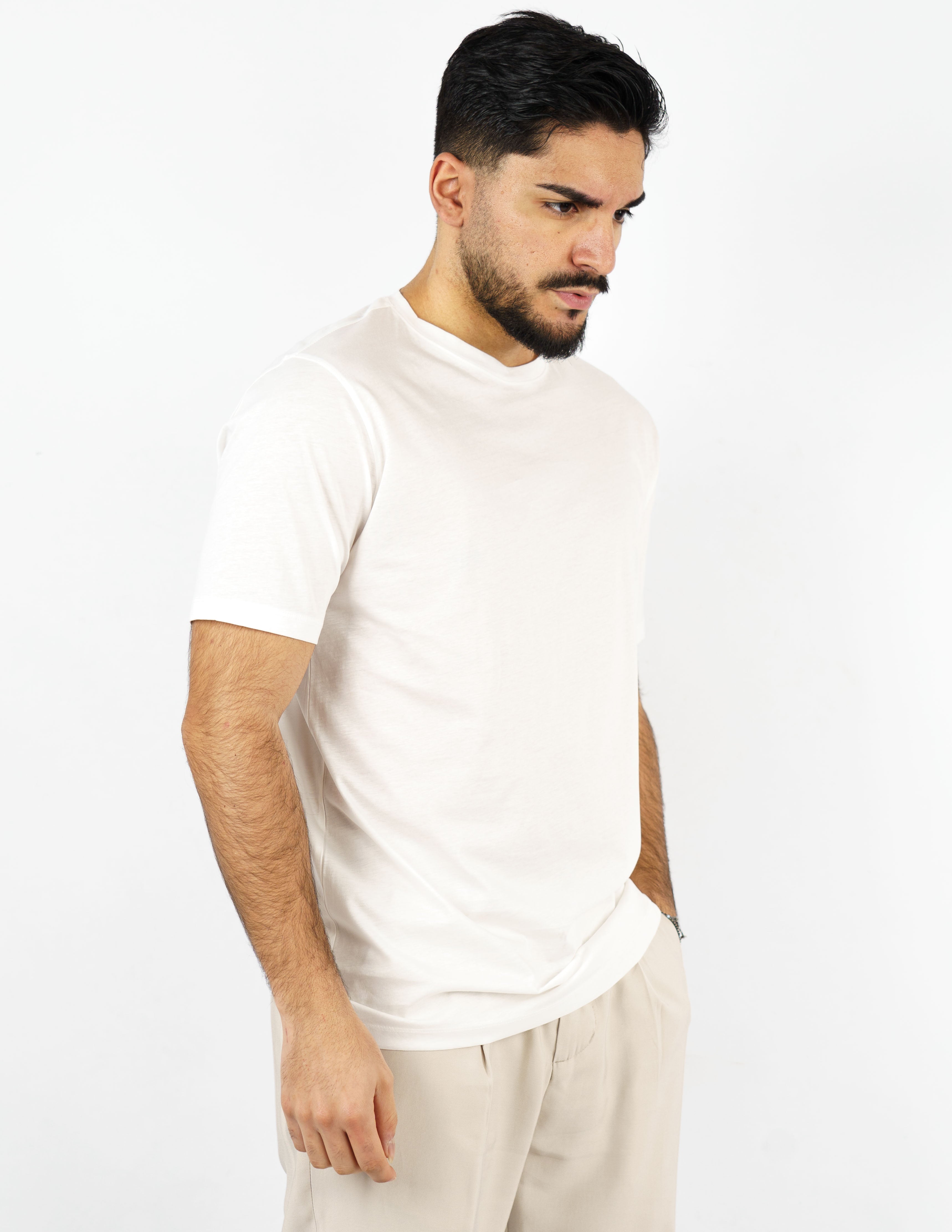 t-shirt in cotone mercerizzato over d