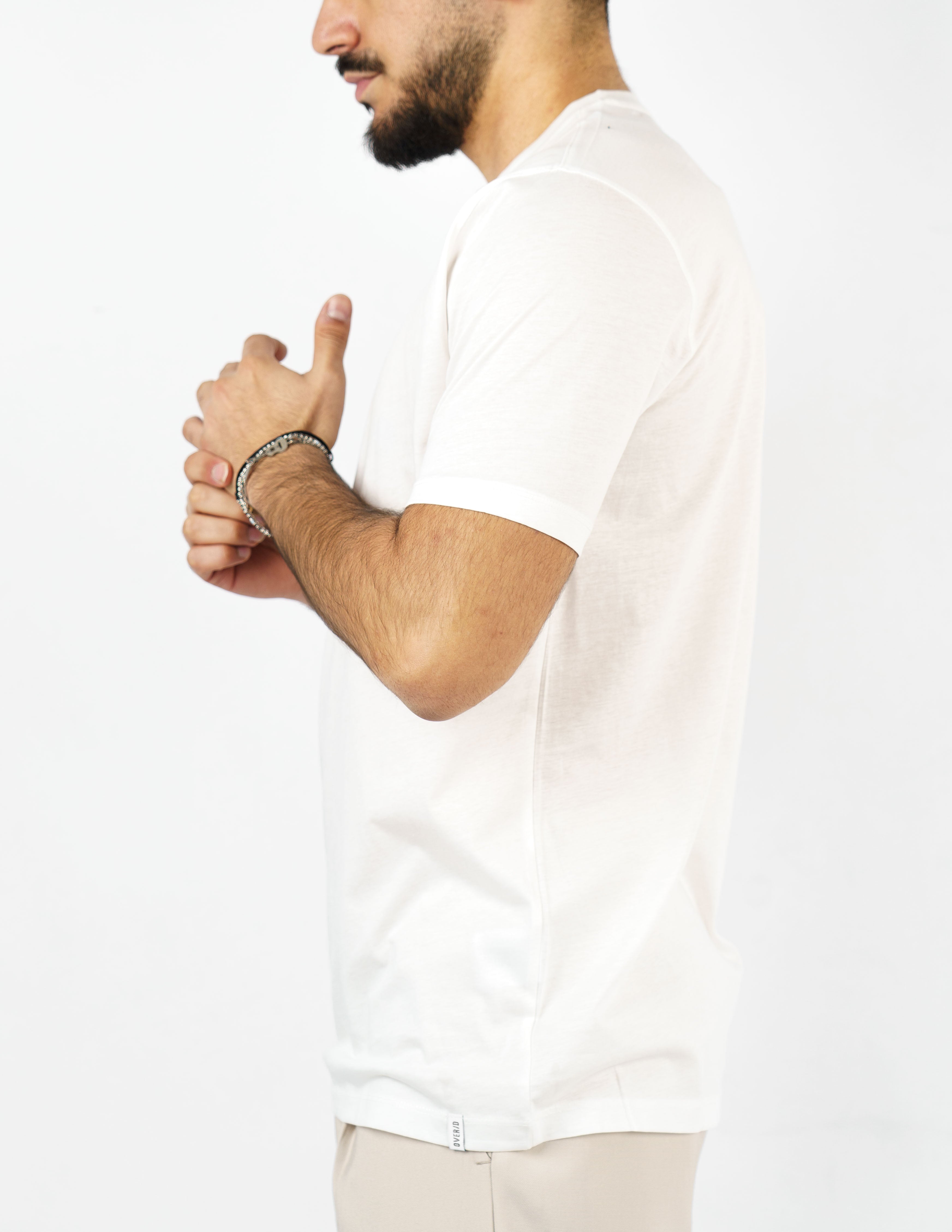 t-shirt in cotone mercerizzato over d