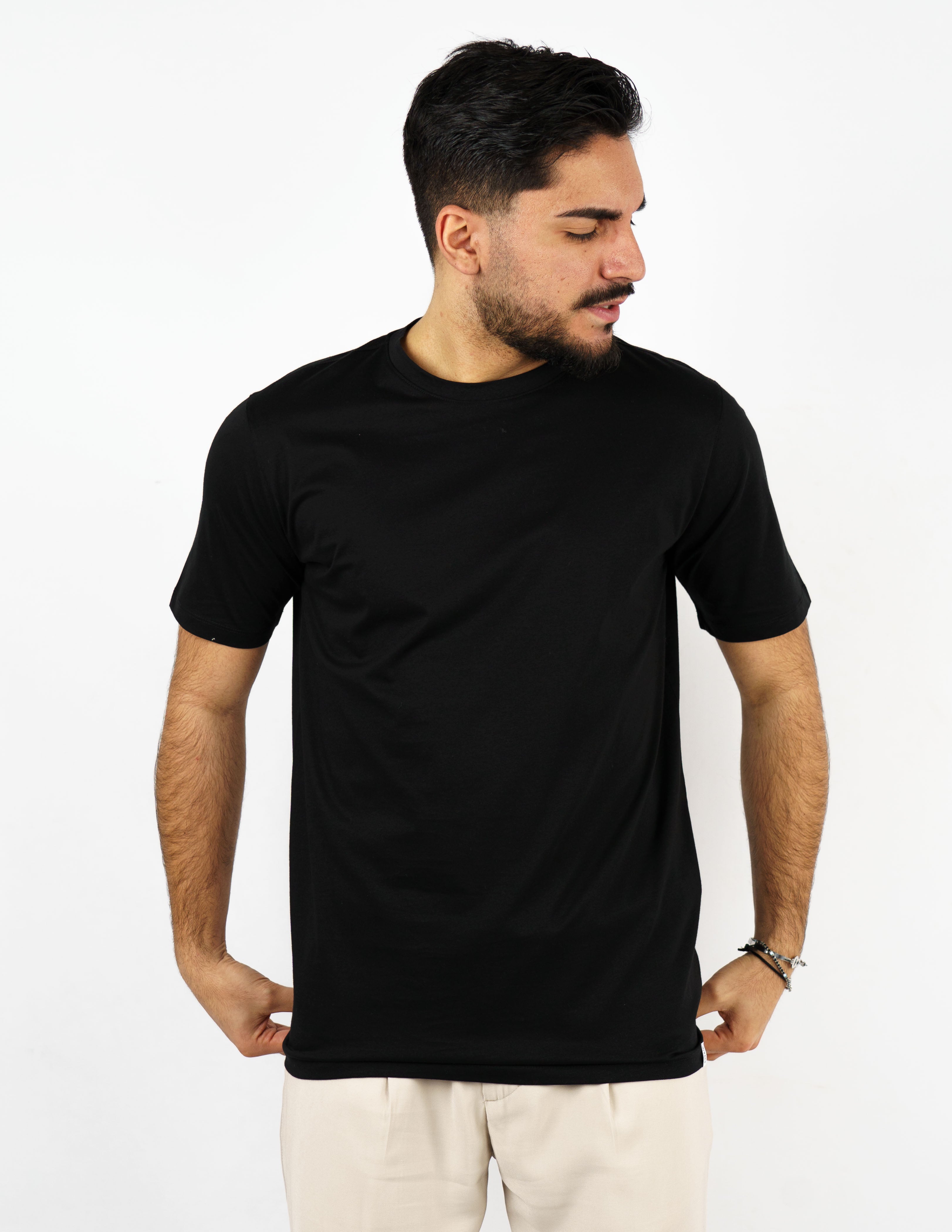 t-shirt in cotone mercerizzato over d