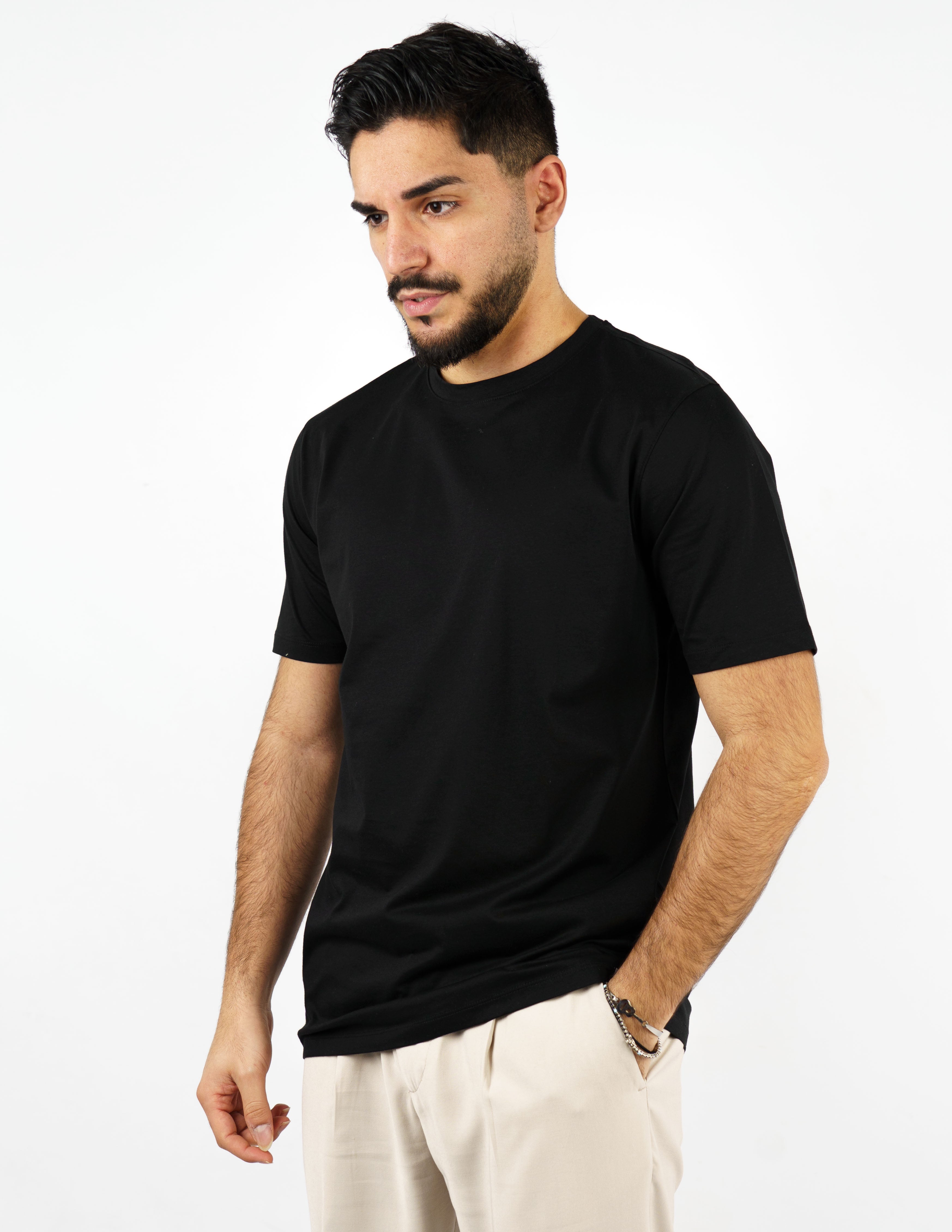 t-shirt in cotone mercerizzato over d