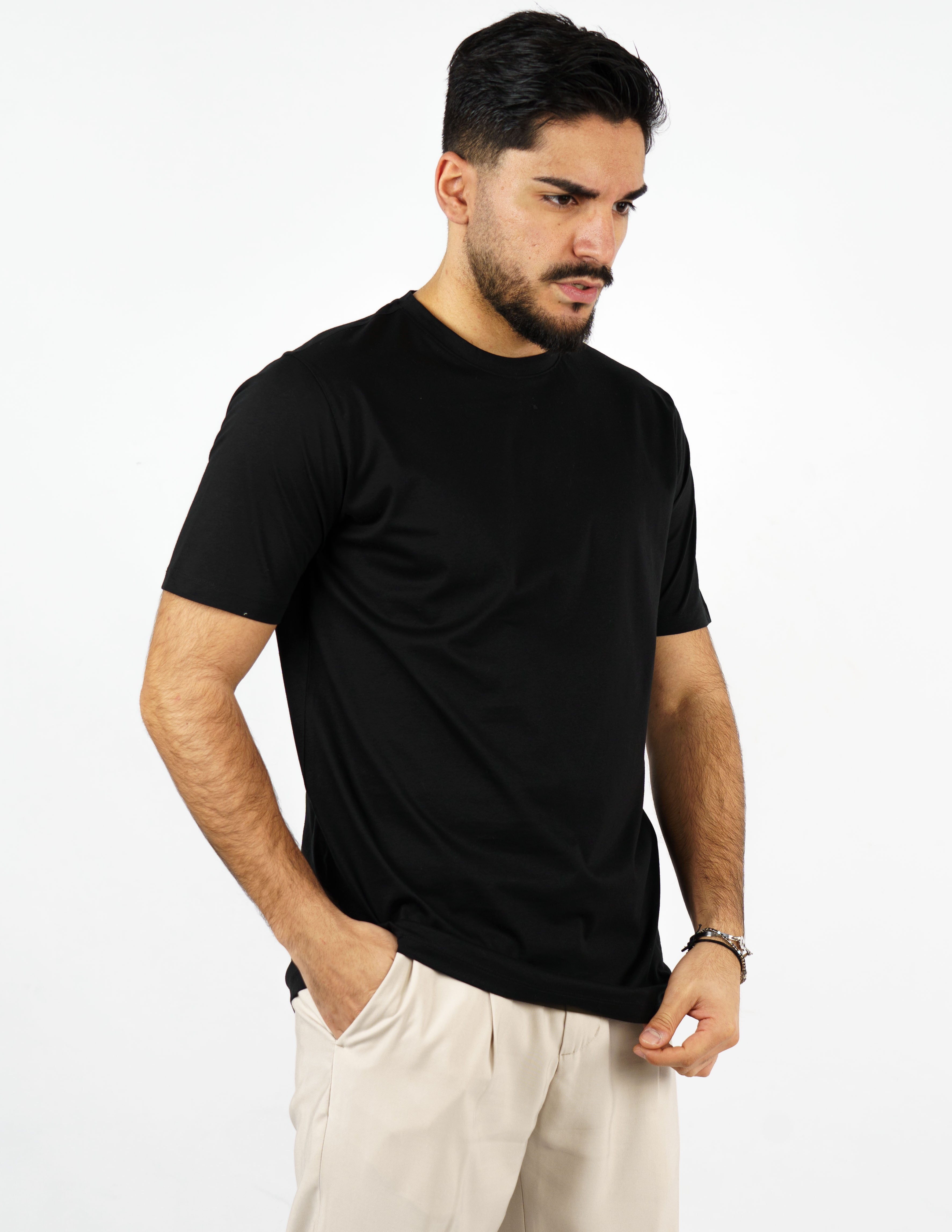t-shirt in cotone mercerizzato over d