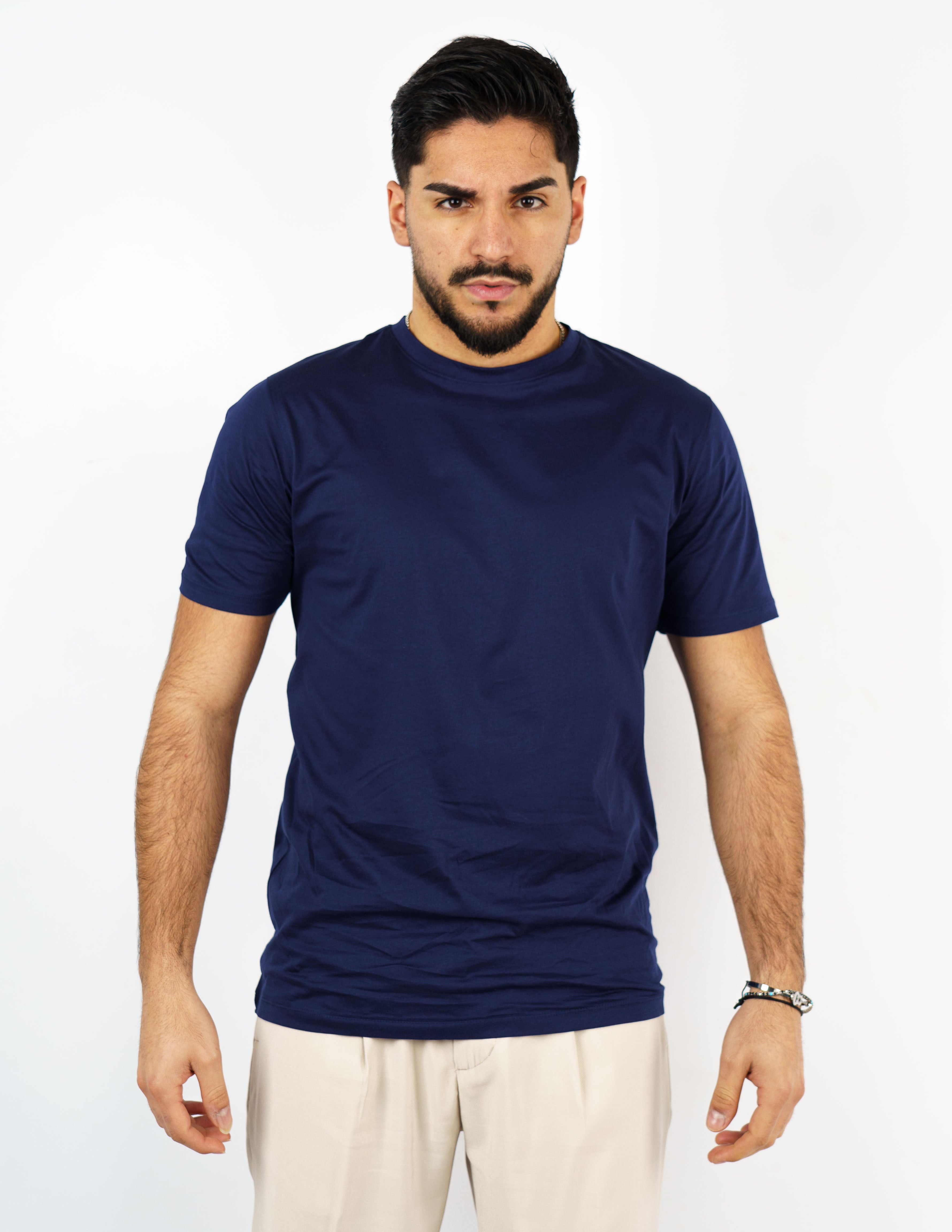 t-shirt in cotone mercerizzato over d
