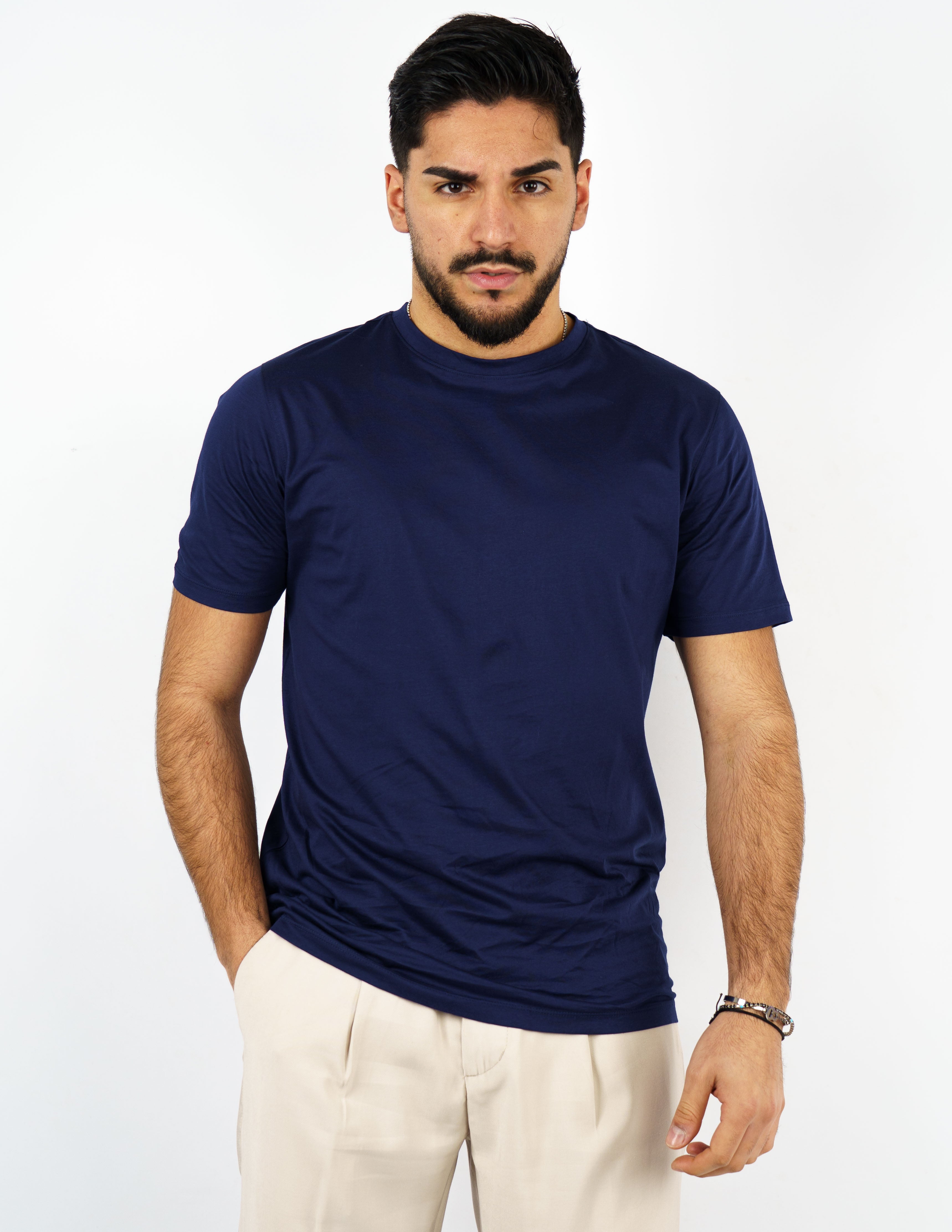 t-shirt in cotone mercerizzato over d
