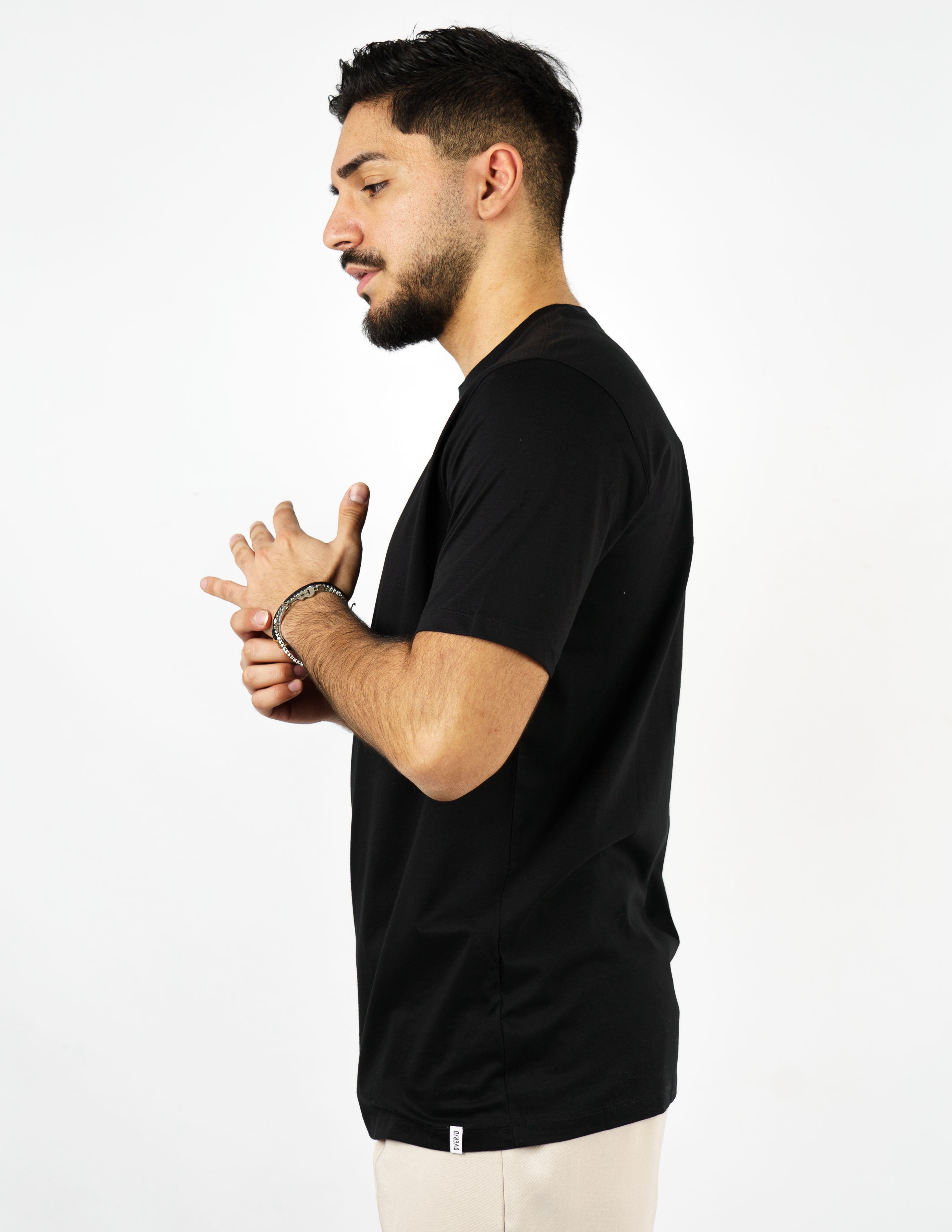 t-shirt in cotone mercerizzato over d