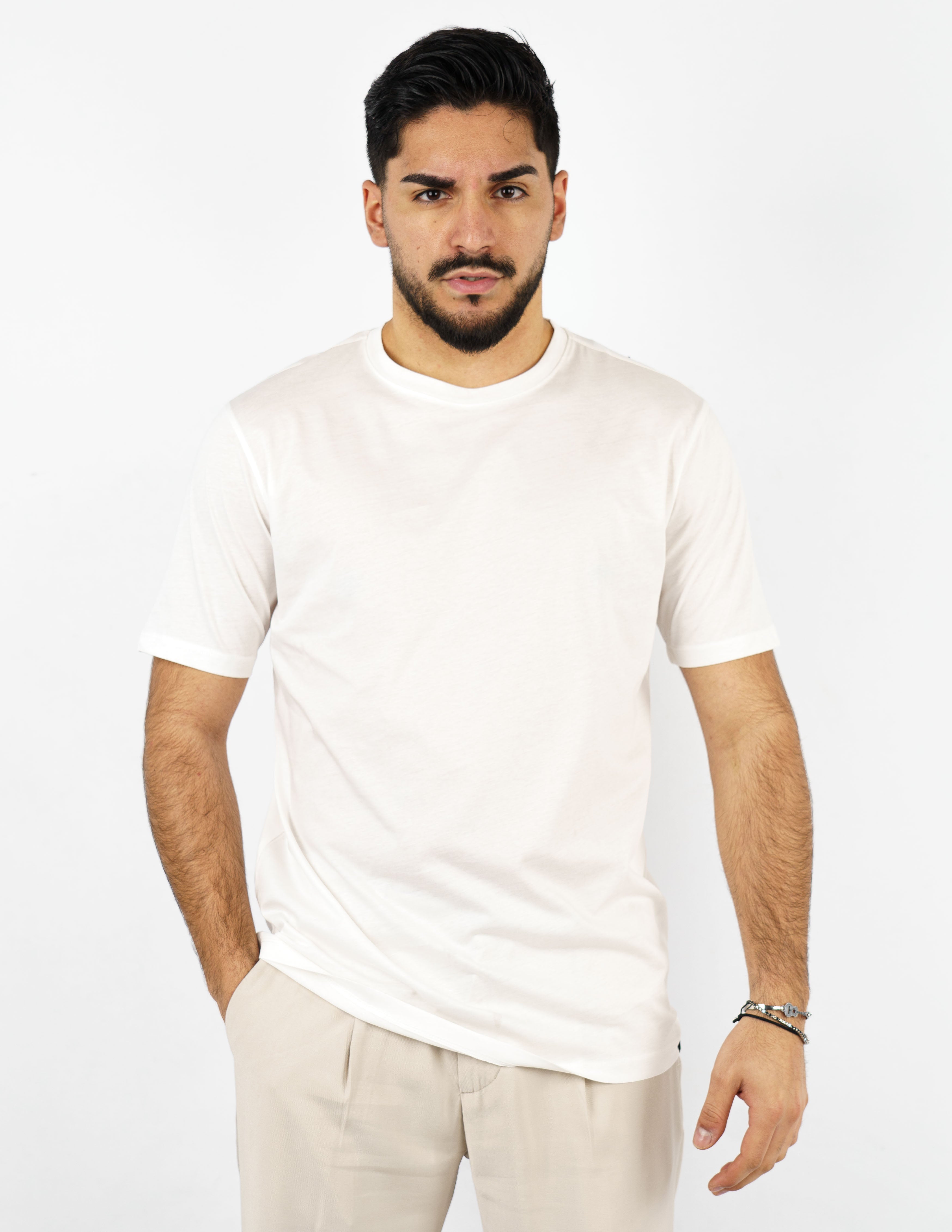 t-shirt in cotone mercerizzato over d