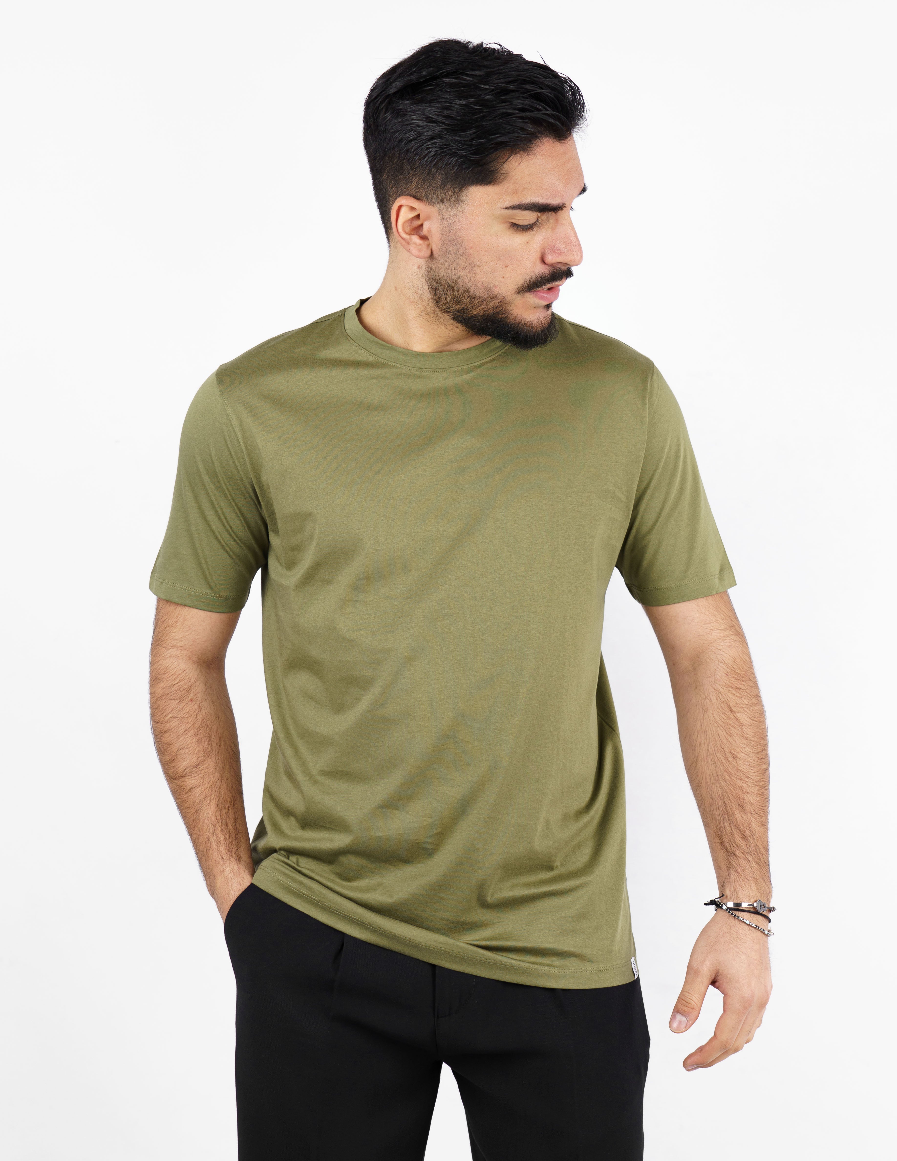 t-shirt in cotone mercerizzato over d