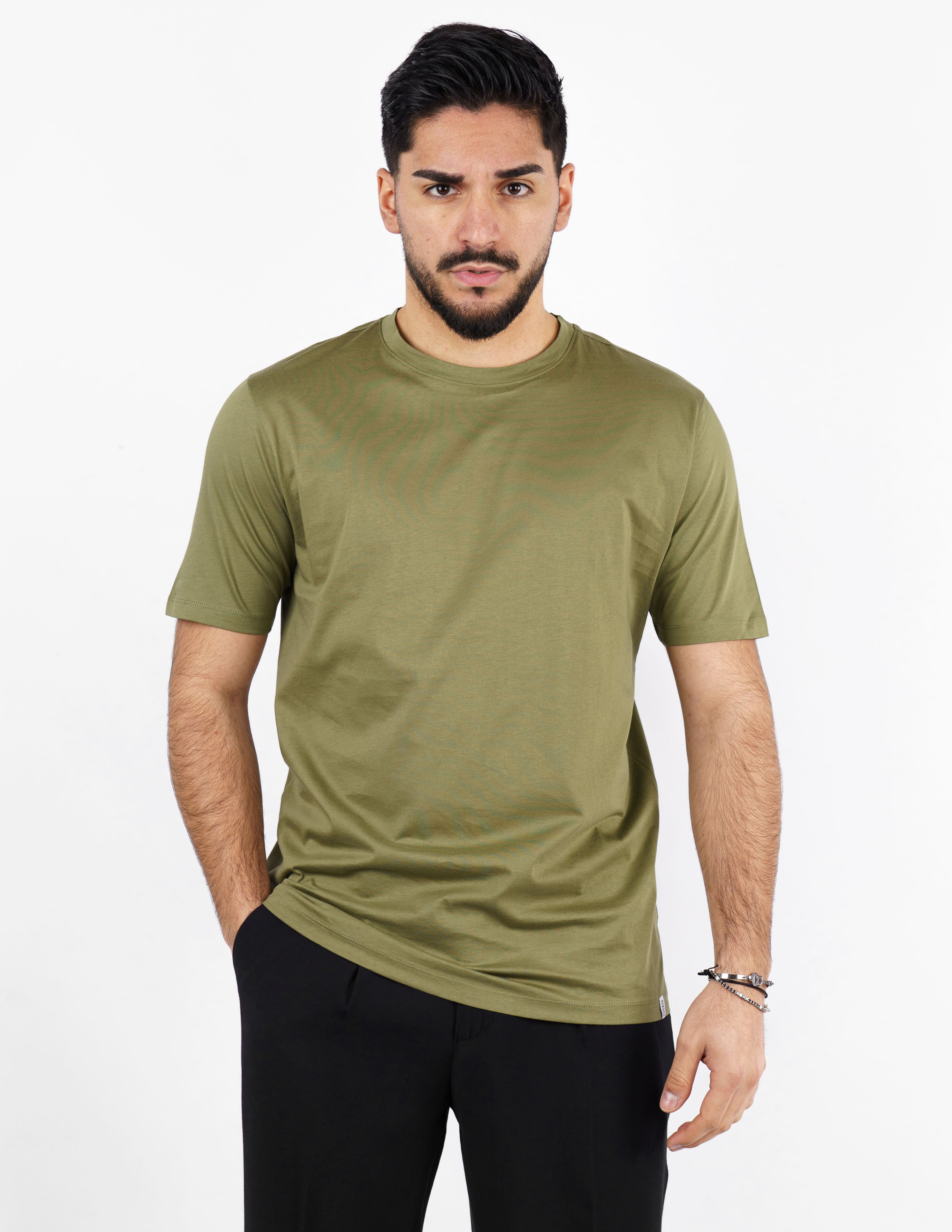 t-shirt in cotone mercerizzato over d