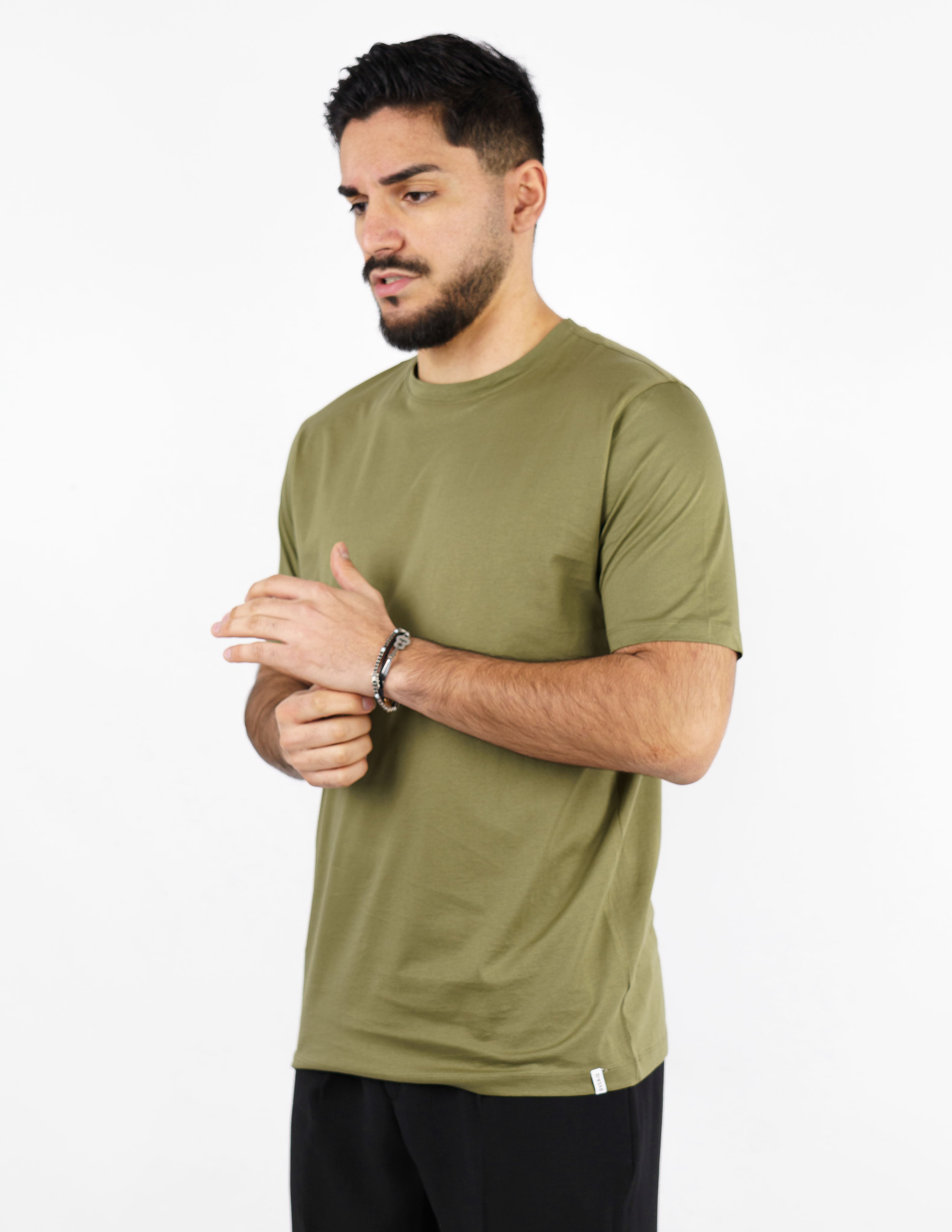 t-shirt in cotone mercerizzato over d