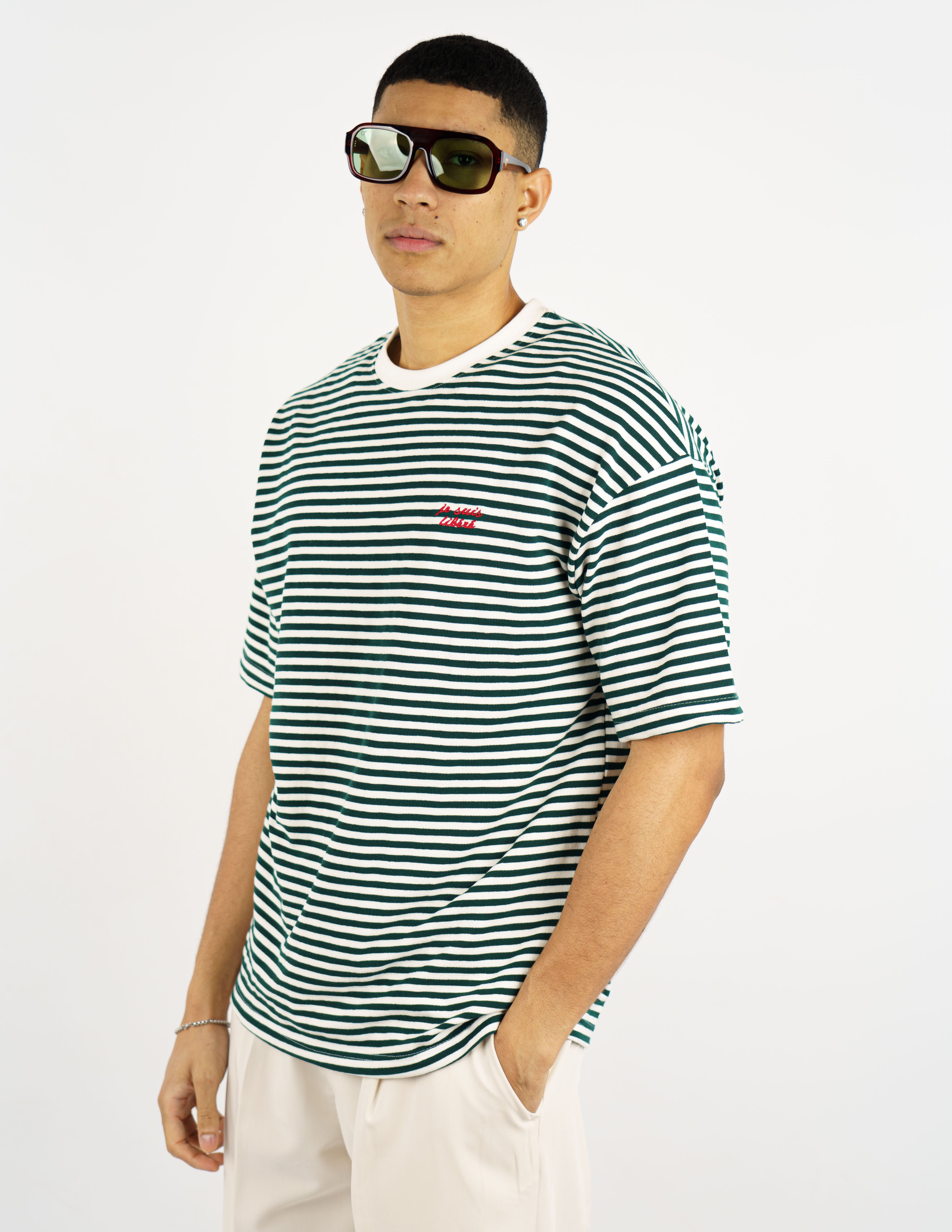 t-shirt semi over con ricamo