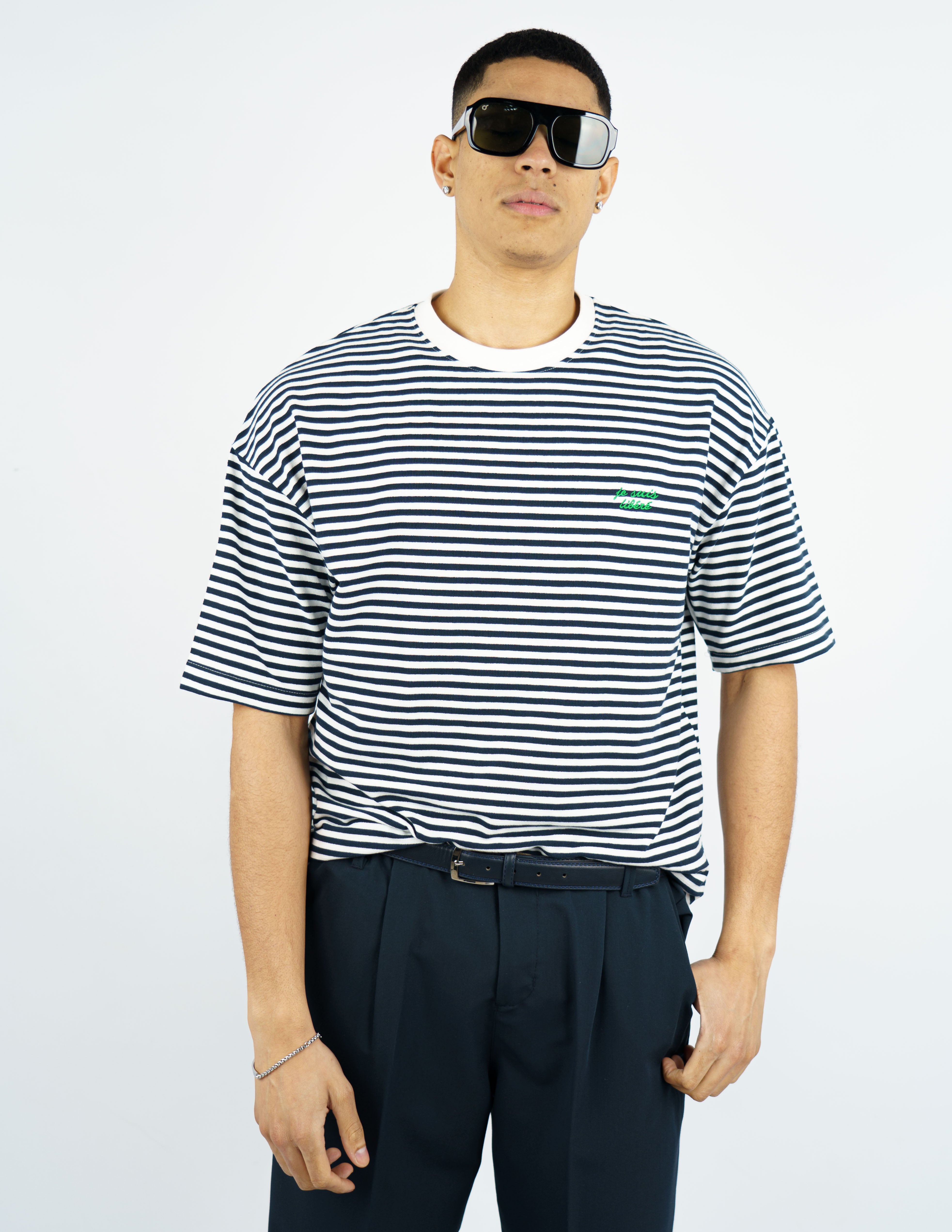 t-shirt semi over con ricamo