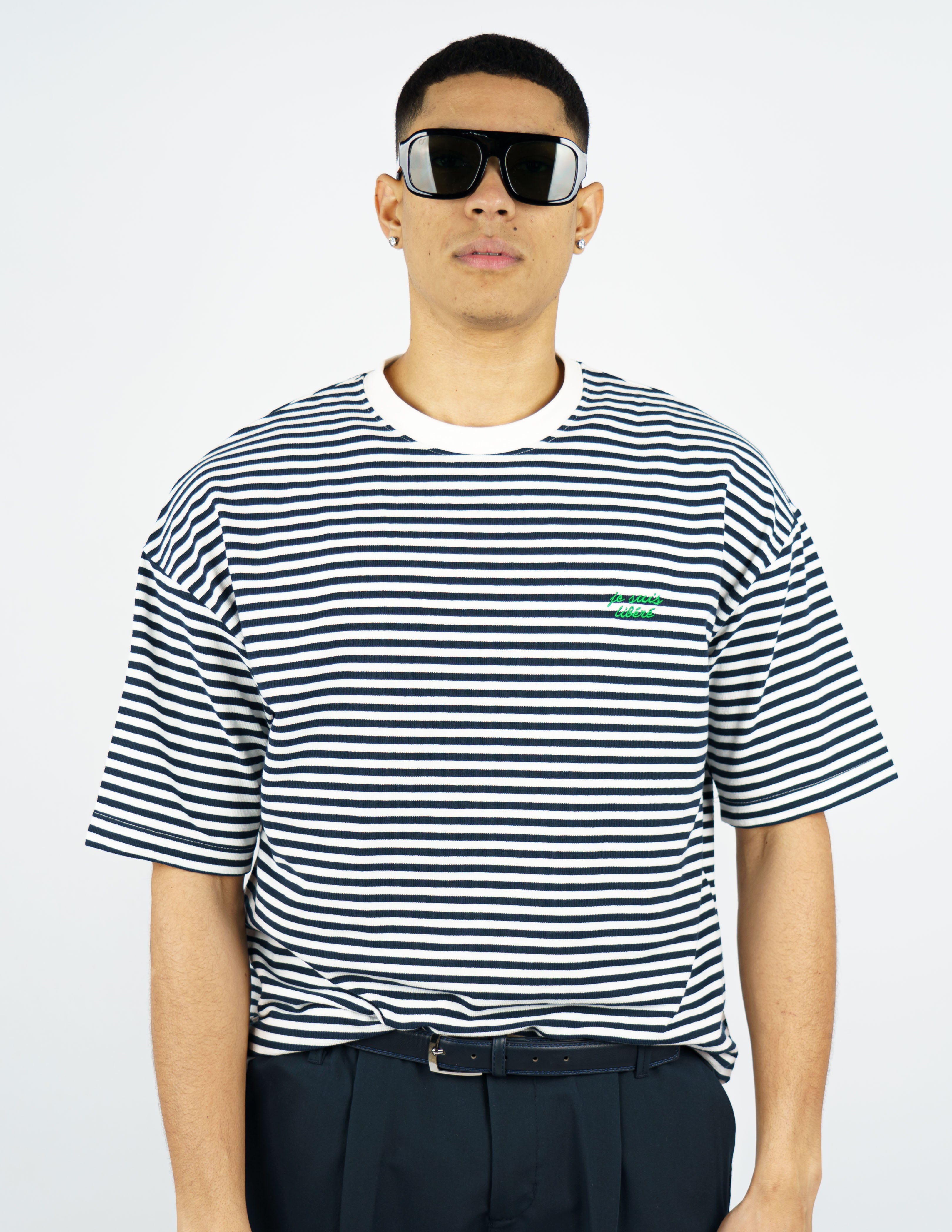 t-shirt semi over con ricamo