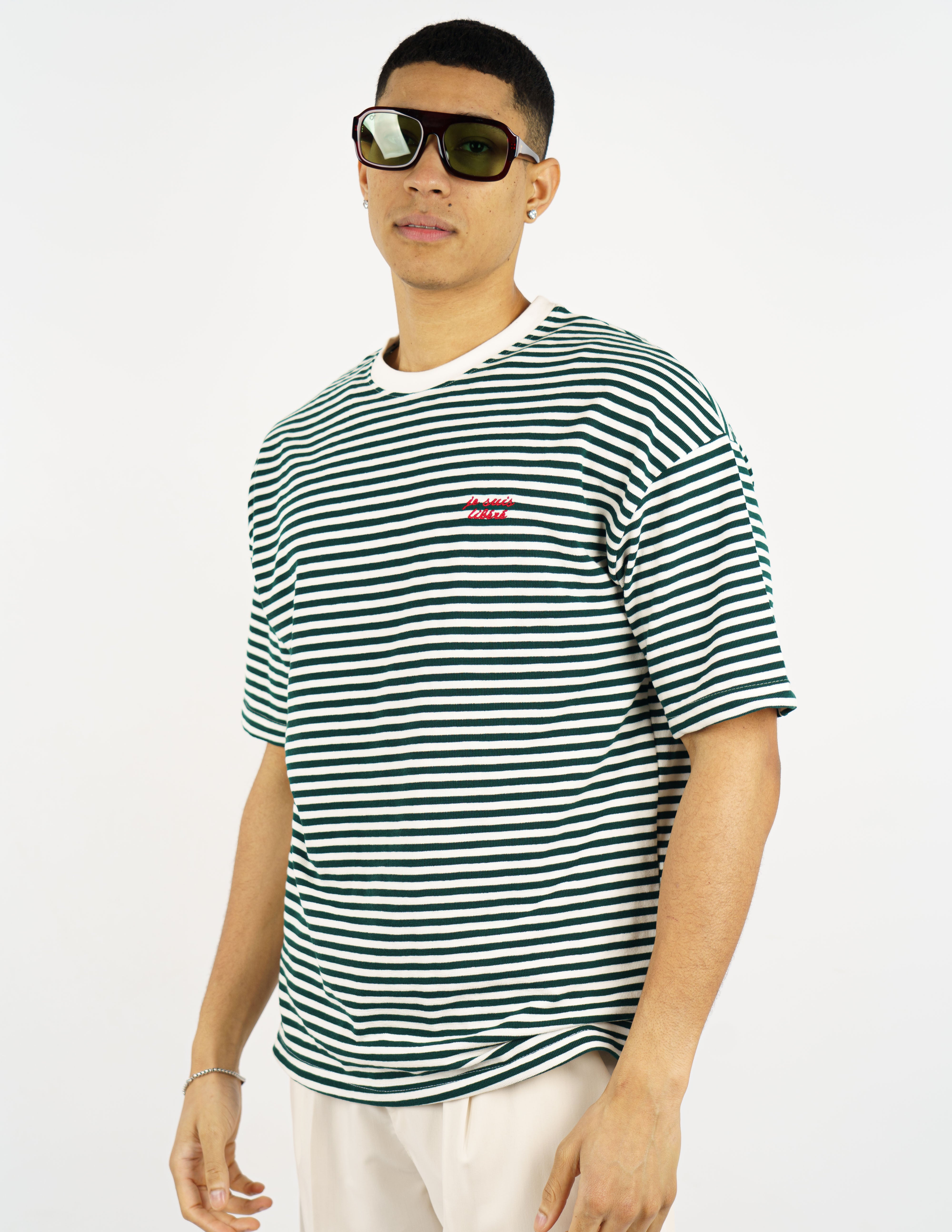 t-shirt semi over con ricamo