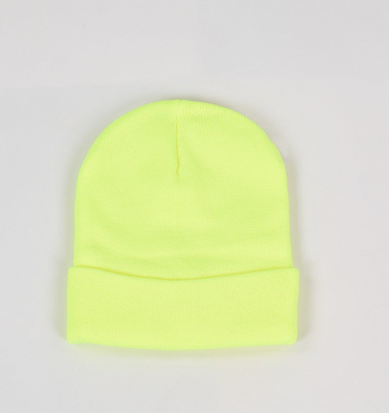 cappello basic giallo fluo