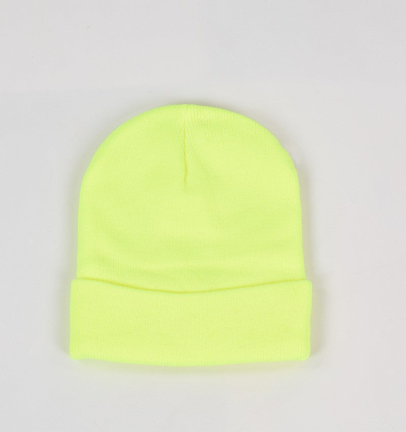 cappello basic giallo fluo