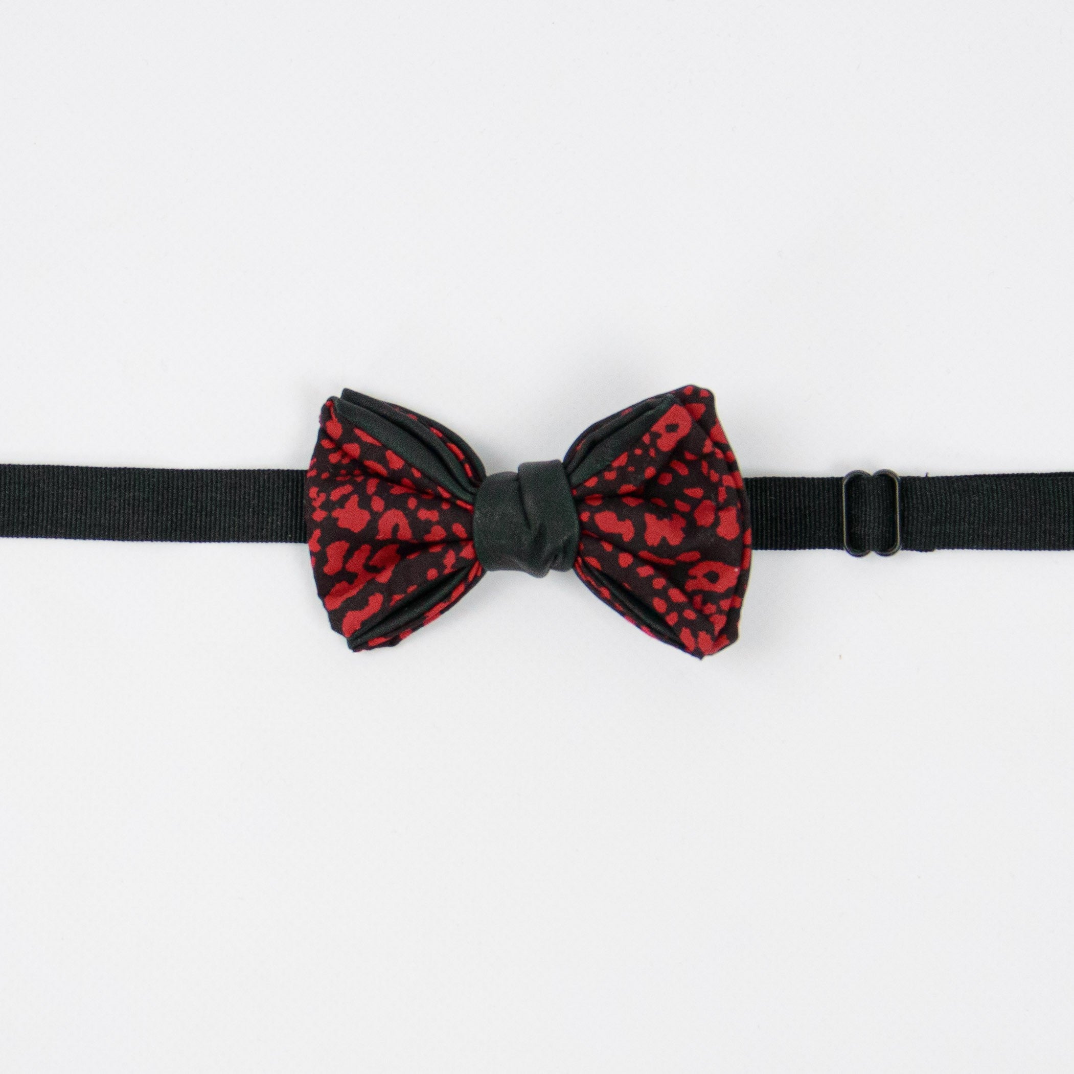 papillon uomo con fantasia rossa