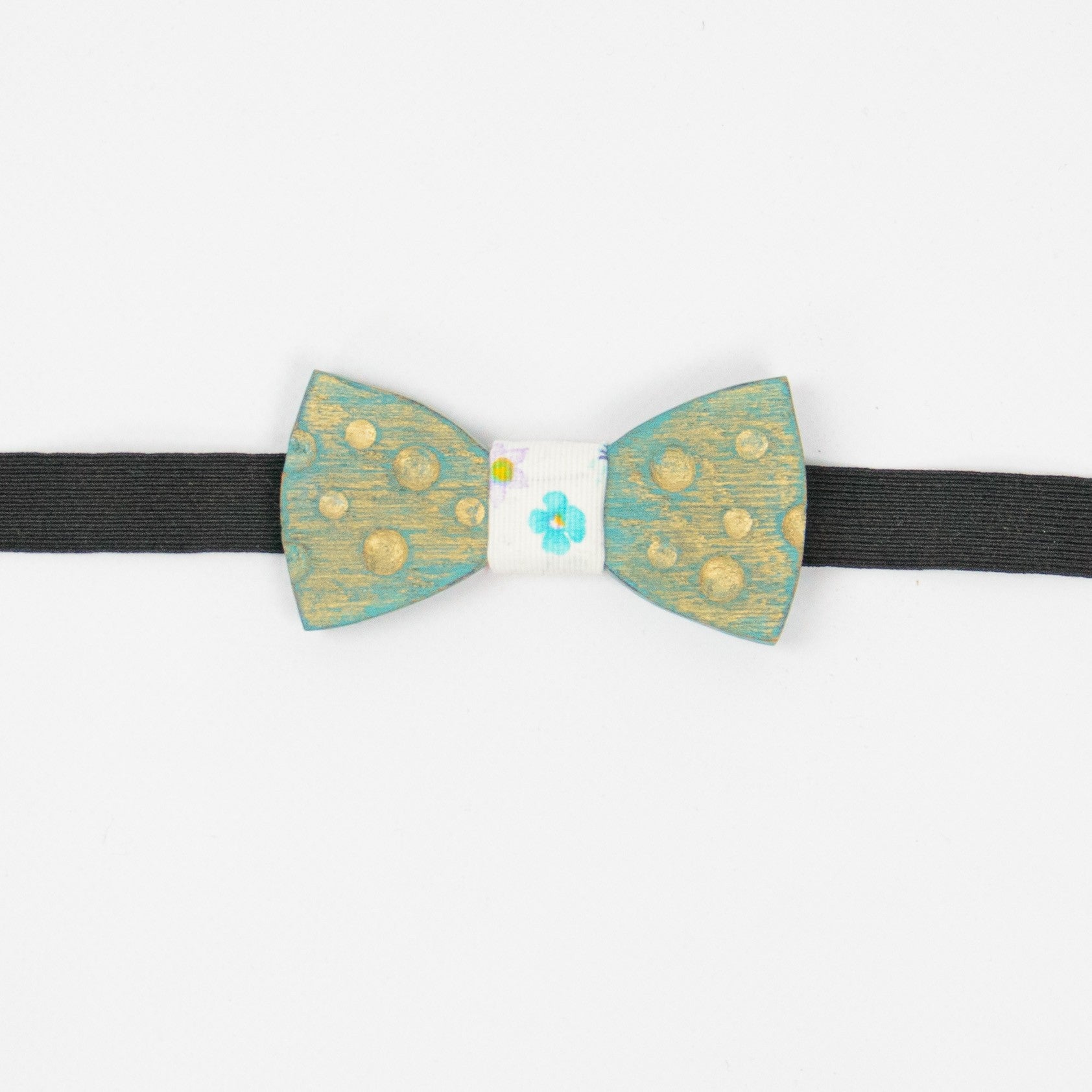 papillon uomo in legno con sfumatura verde