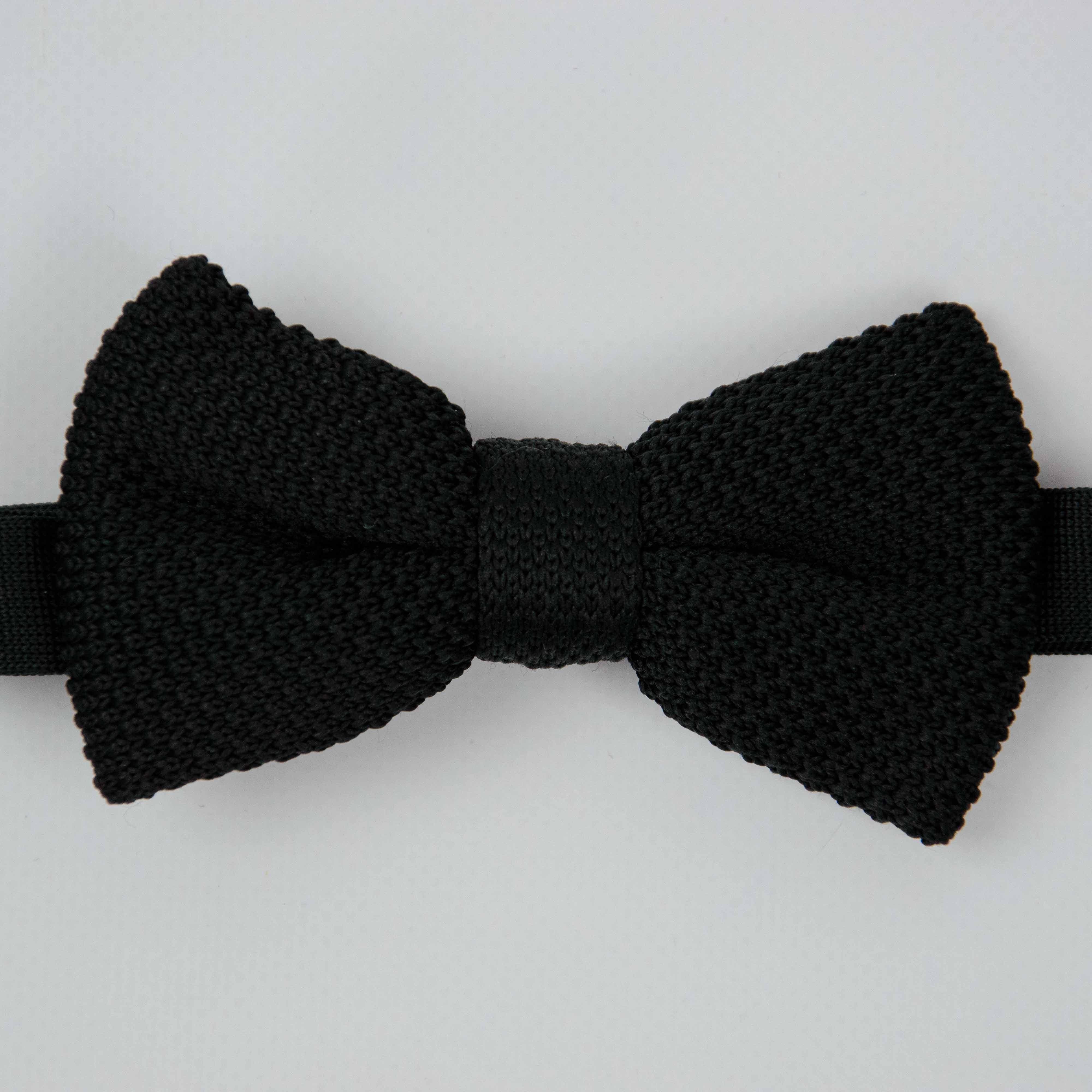 papillon uomo in maglia nero