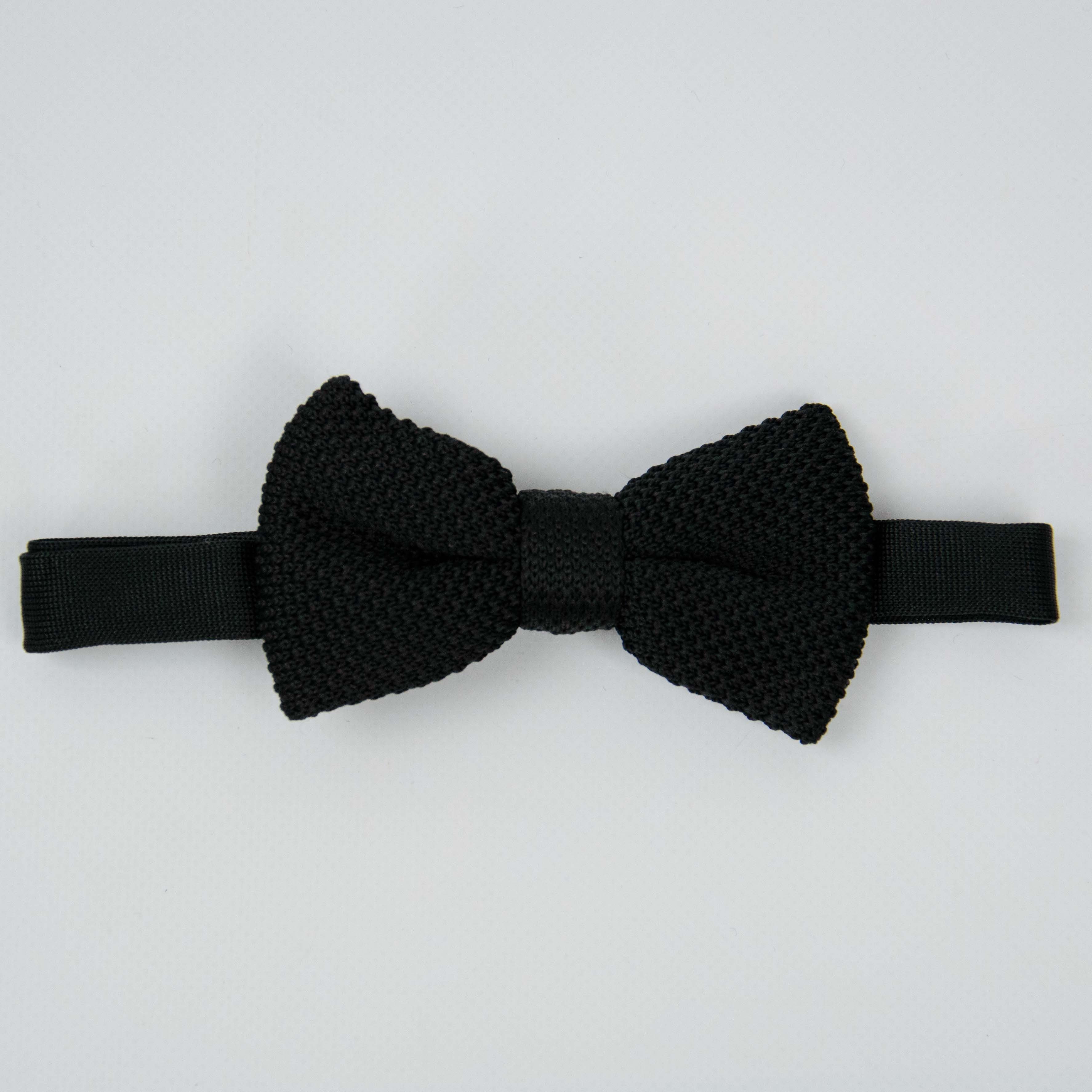 papillon uomo in maglia nero