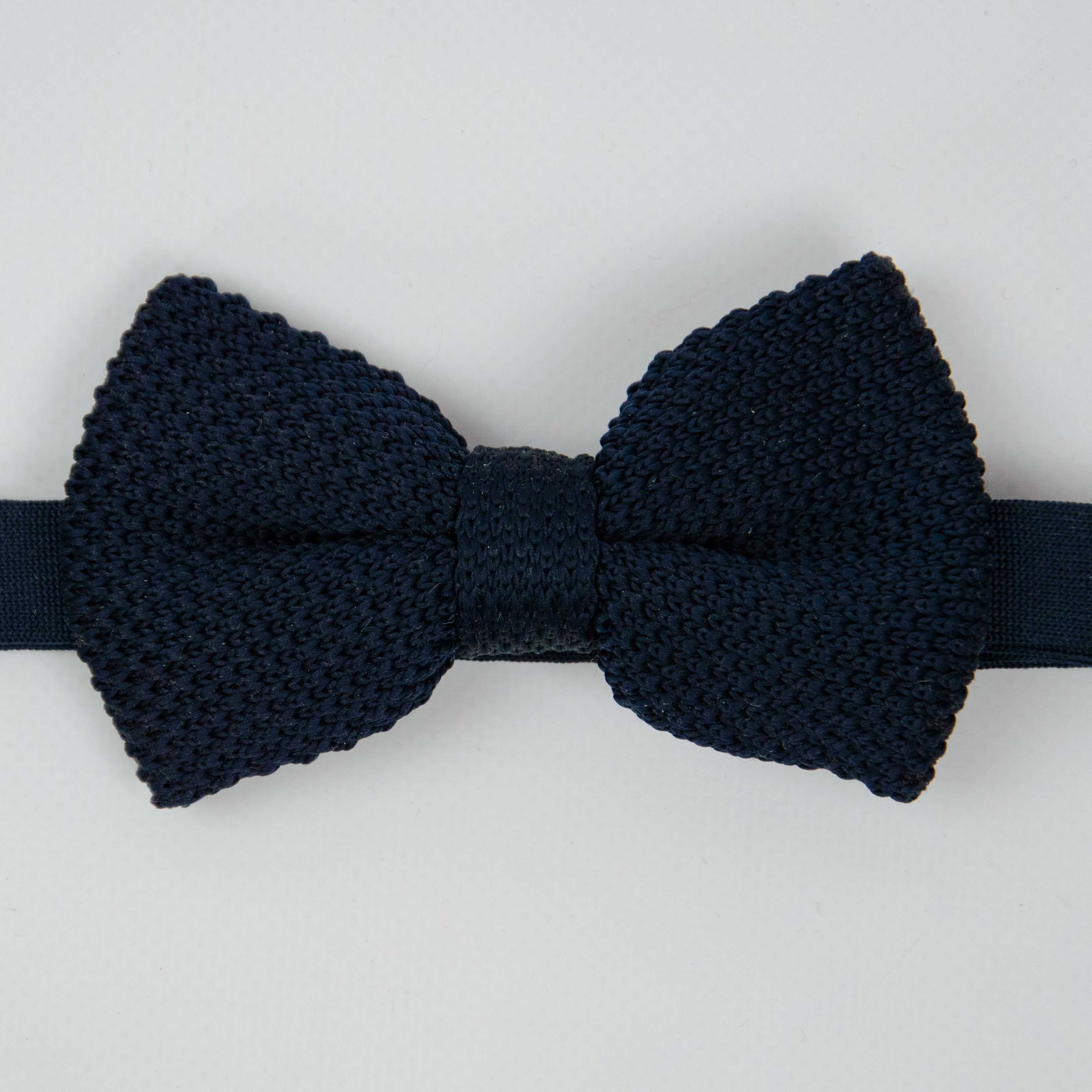 papillon uomo in maglia blu