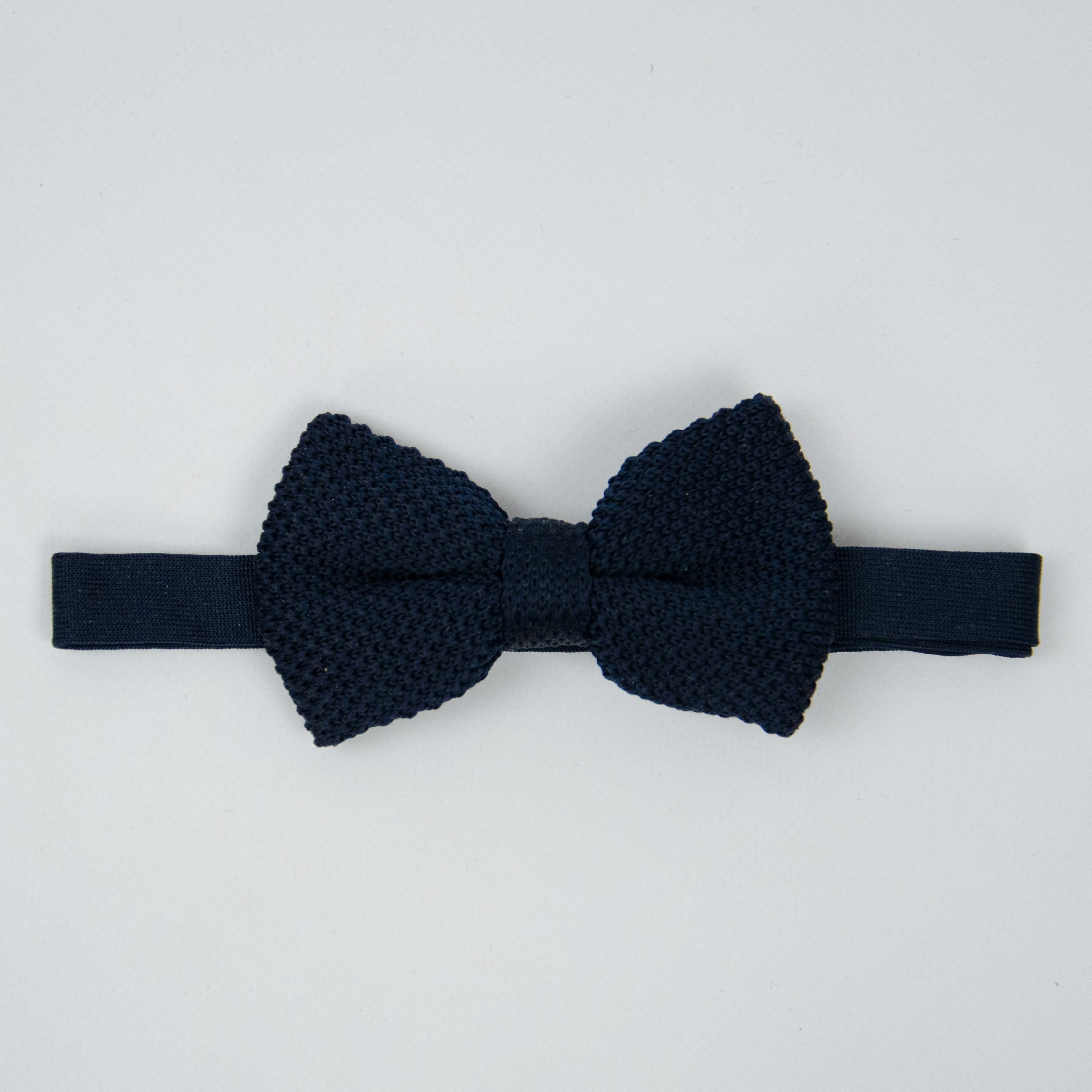 papillon uomo in maglia blu