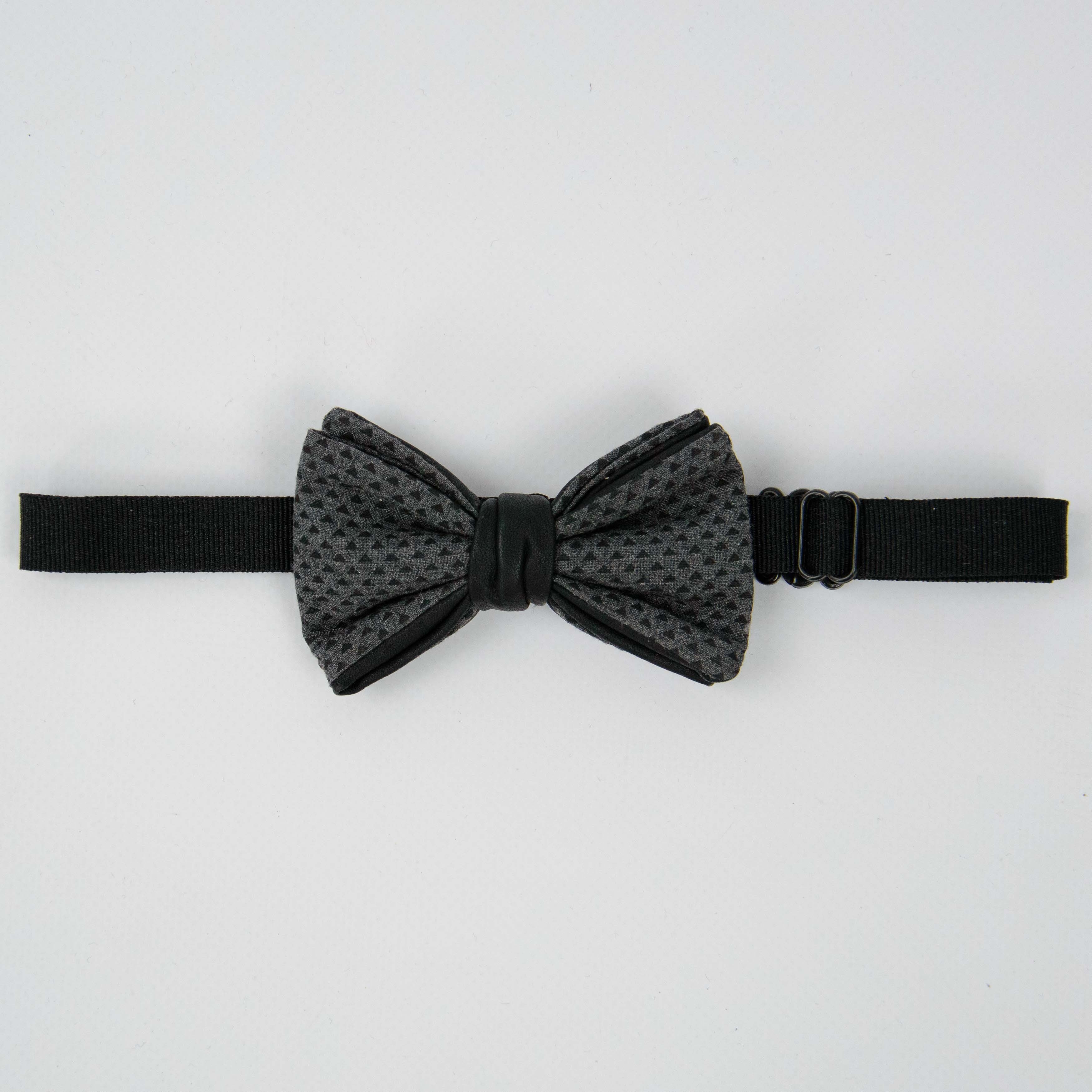 papillon uomo grigio a fantasia