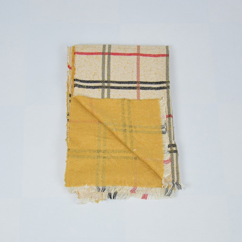 sciarpa unisex a quadri double face