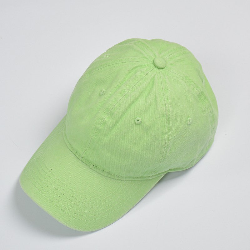 cappello con visiera slavato verde
