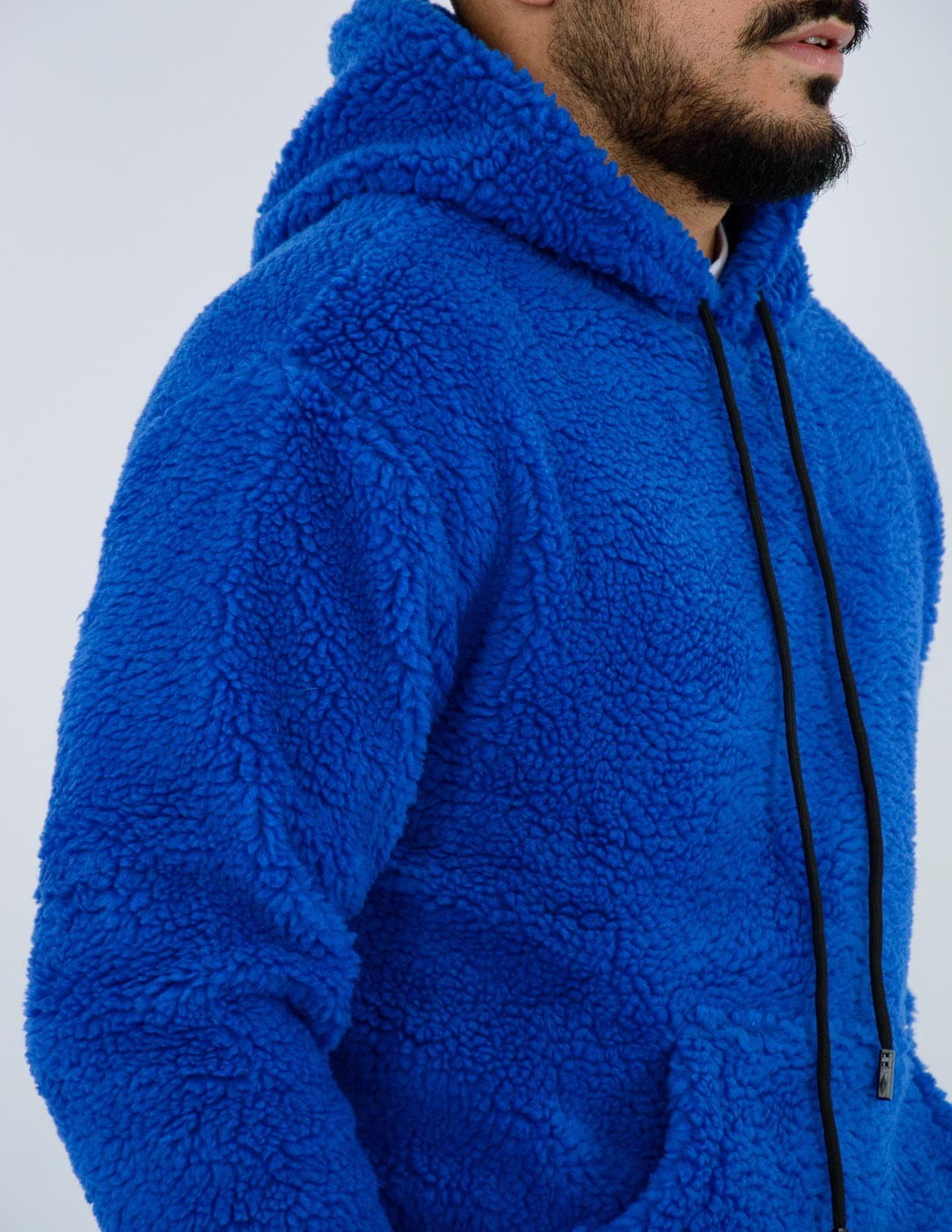 FELPA UOMO TEDDY CON CAPPUCCIO