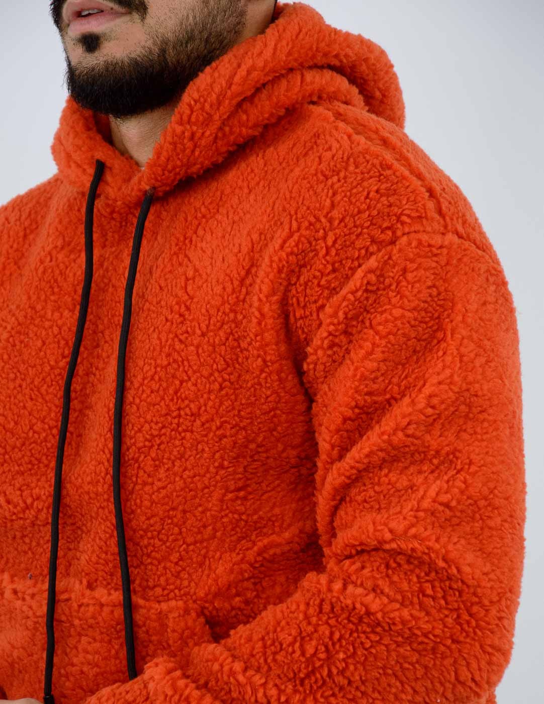 FELPA UOMO TEDDY CON CAPPUCCIO