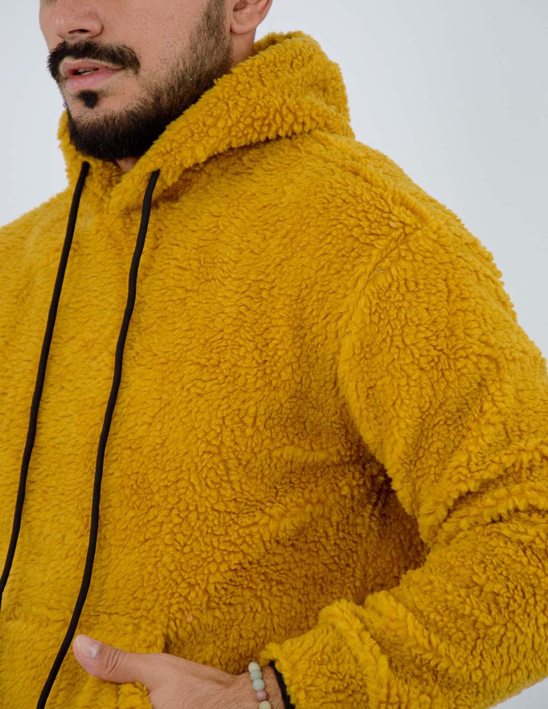 FELPA UOMO TEDDY CON CAPPUCCIO