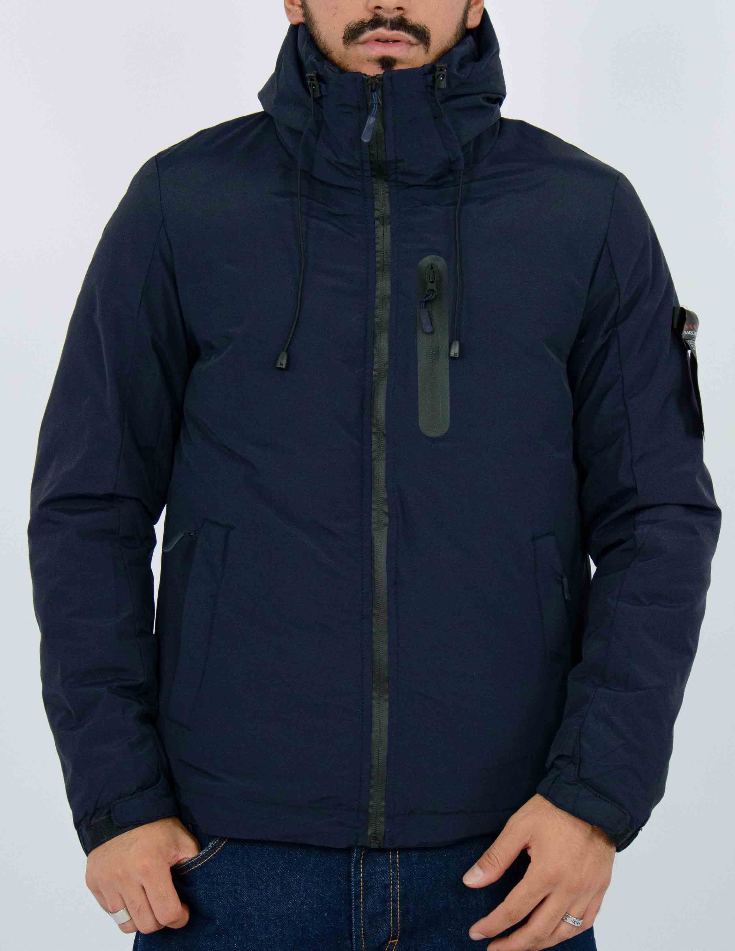 giubbino uomo in tessuto tecnico imbottito