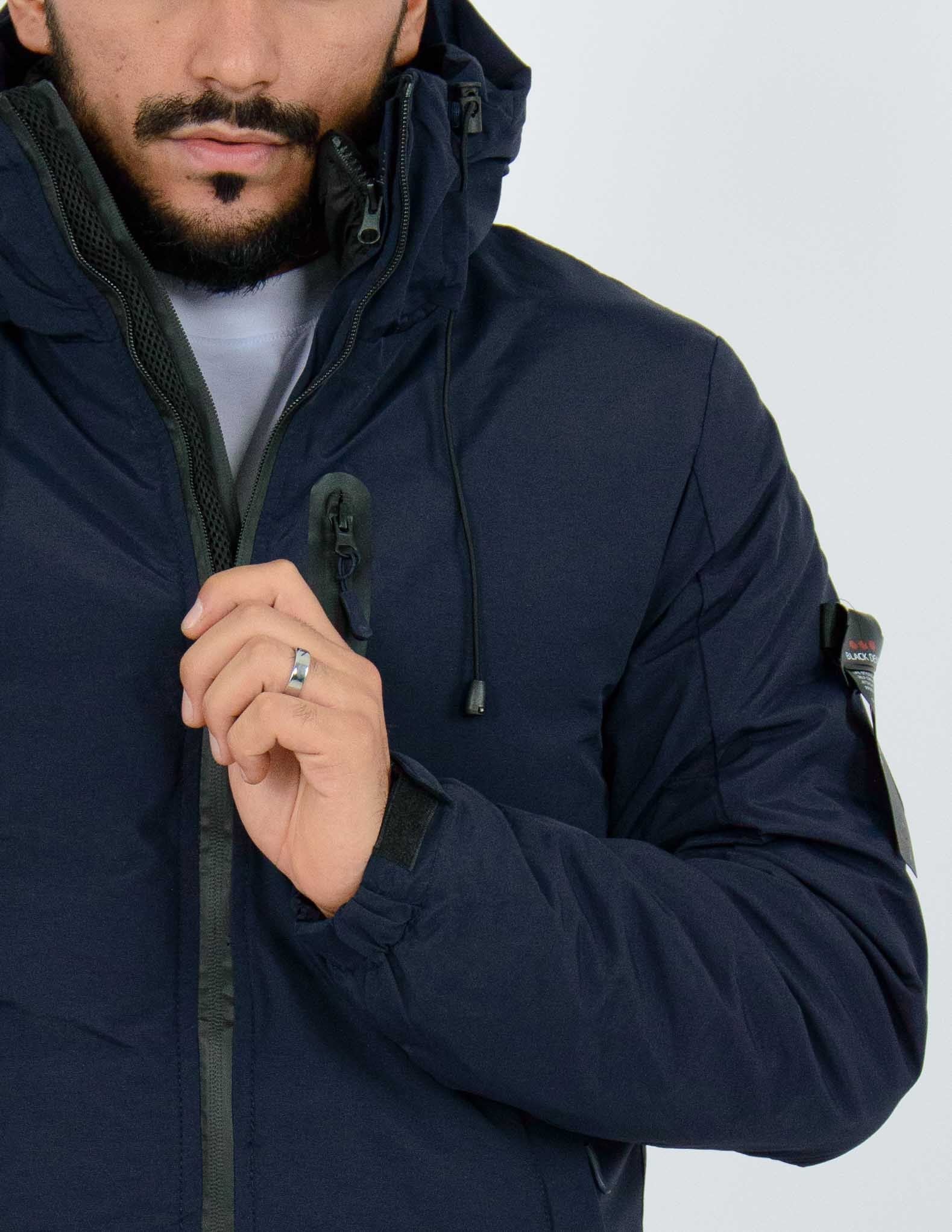 giubbino uomo in tessuto tecnico imbottito