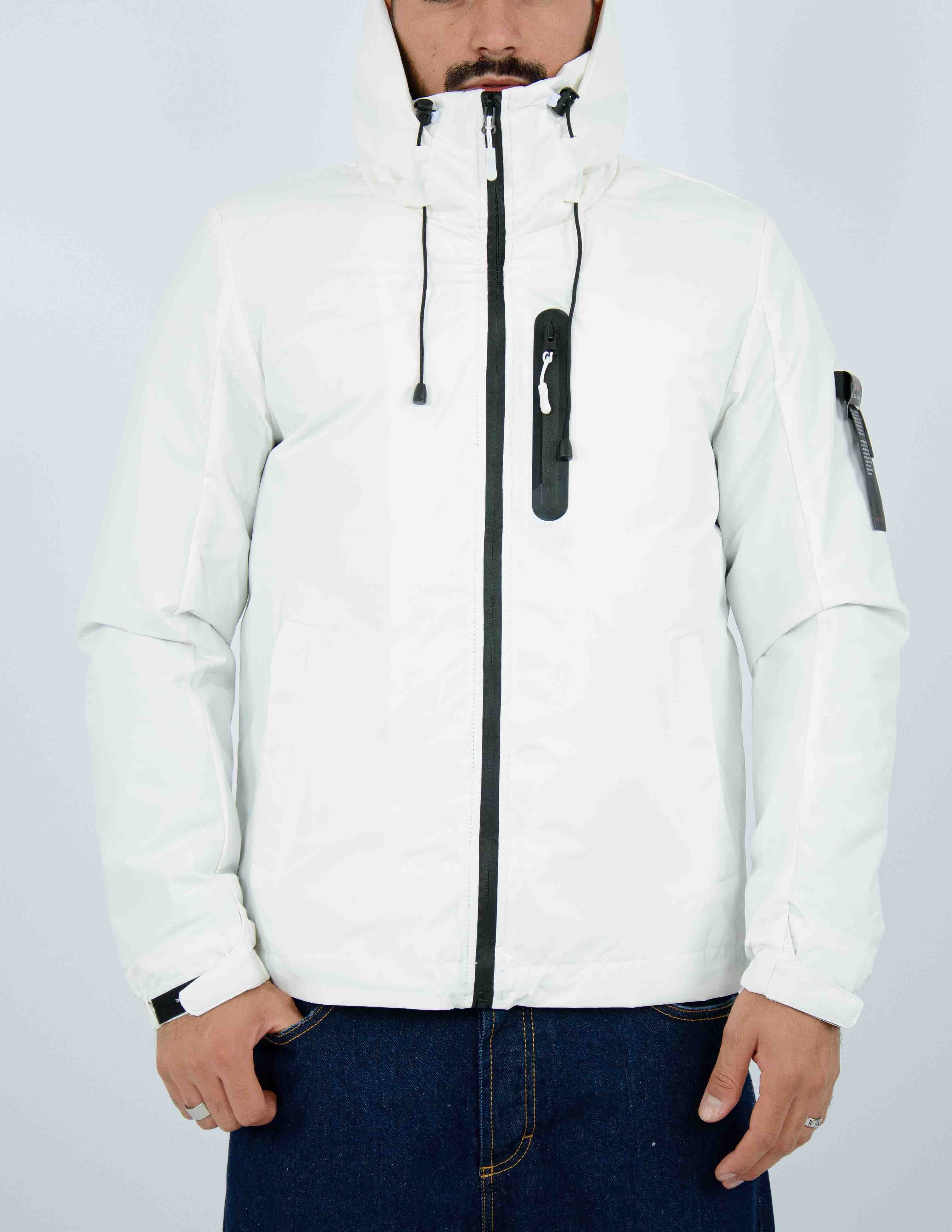 giubbino uomo in tessuto tecnico imbottito