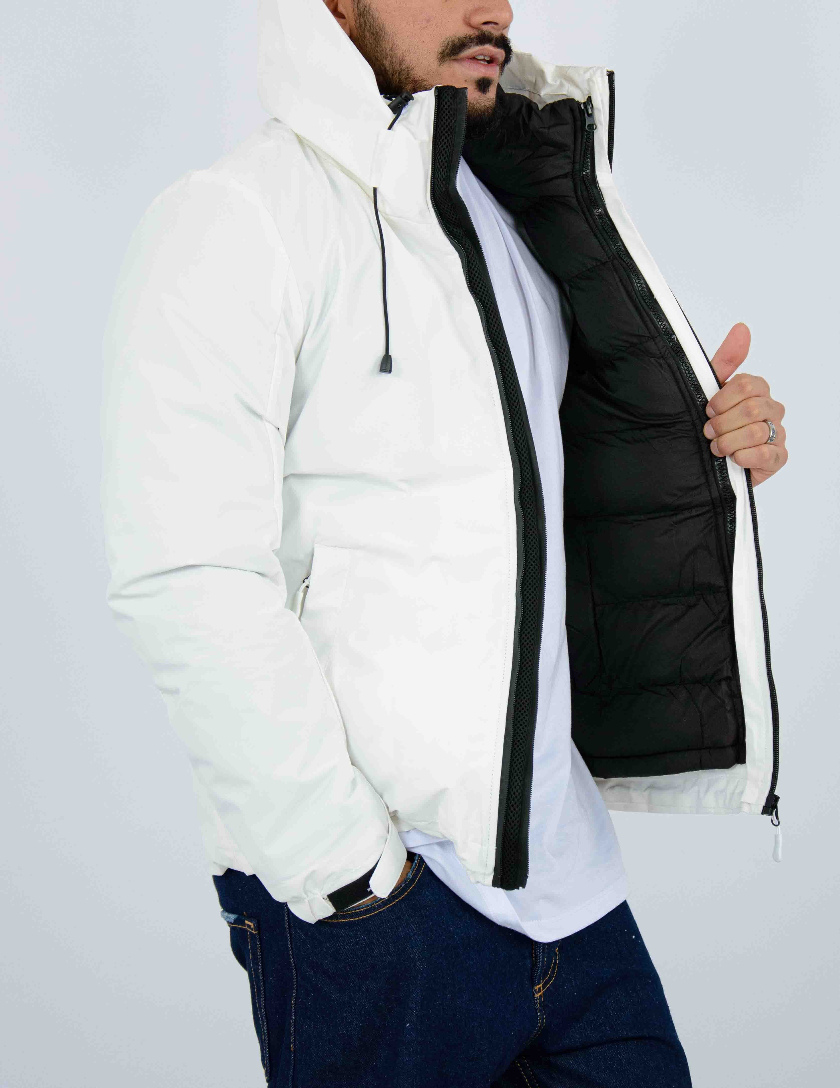 giubbino uomo in tessuto tecnico imbottito