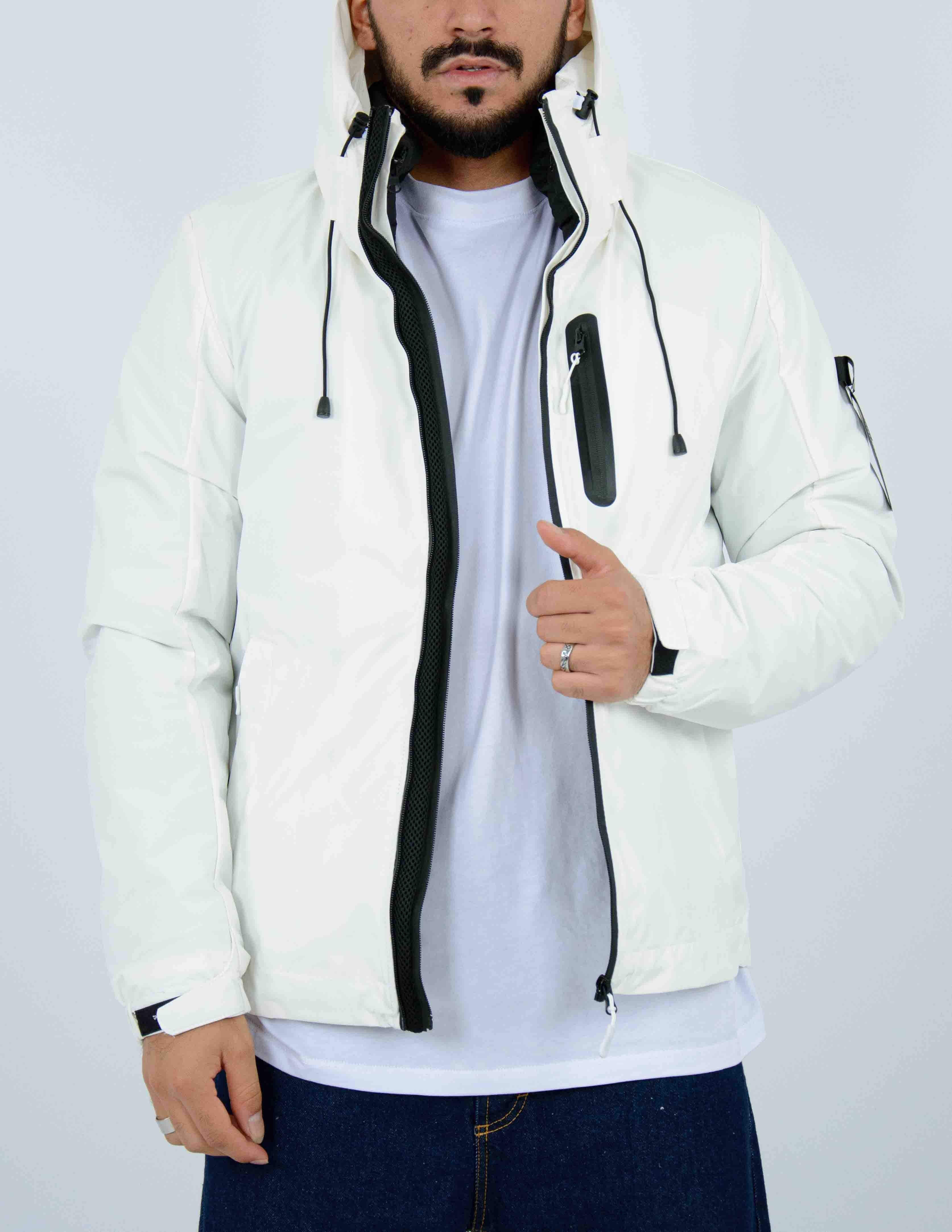 giubbino uomo in tessuto tecnico imbottito