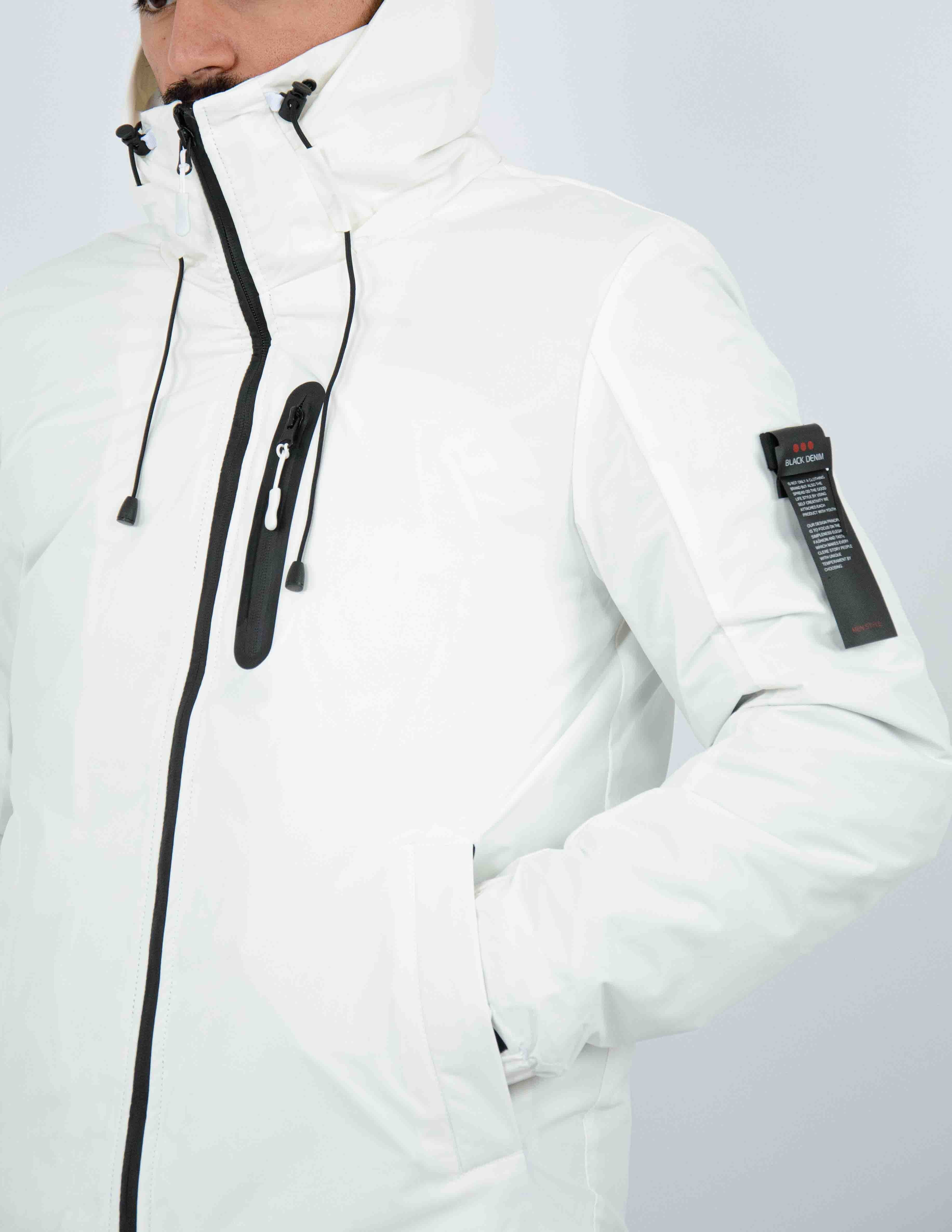 giubbino uomo in tessuto tecnico imbottito