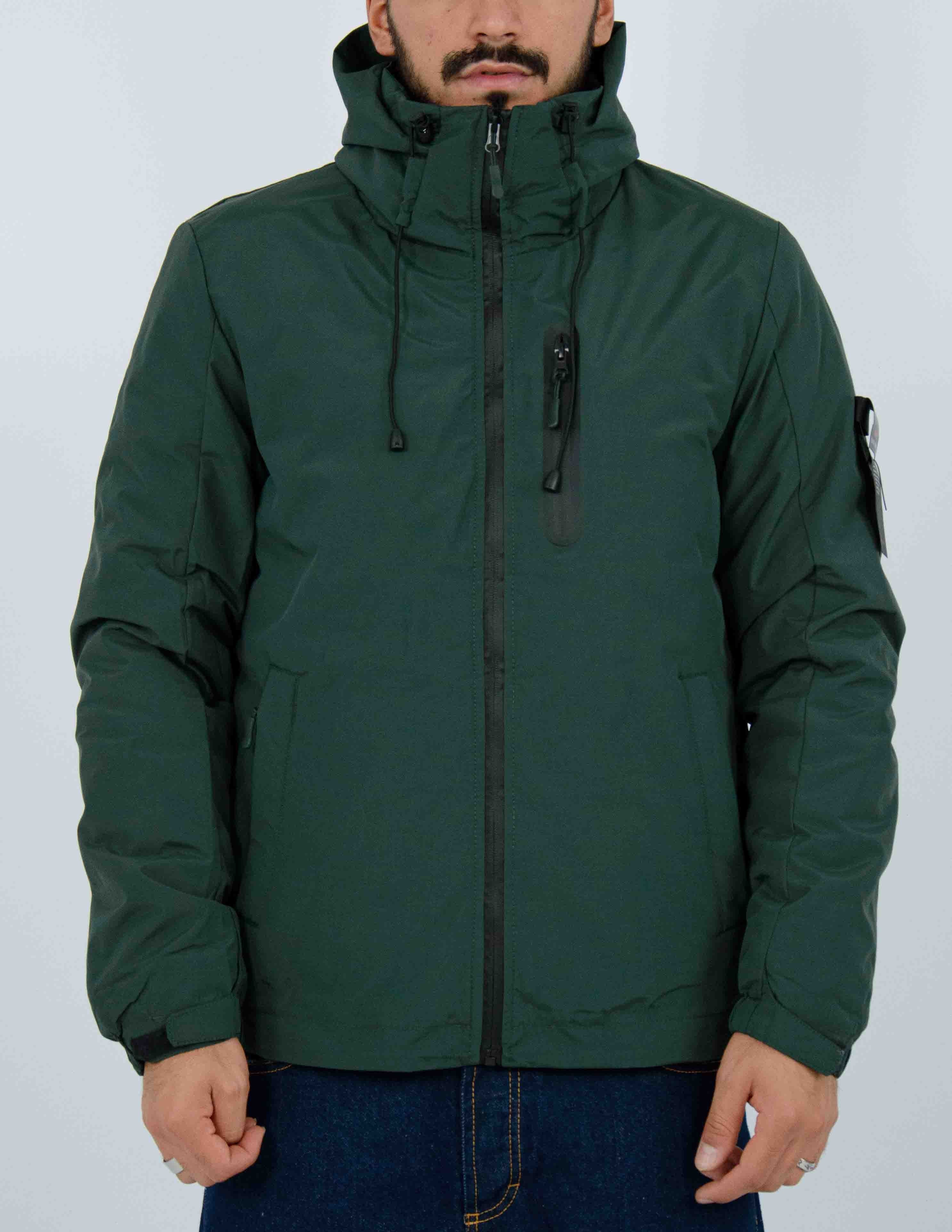 giubbino uomo in tessuto tecnico imbottito