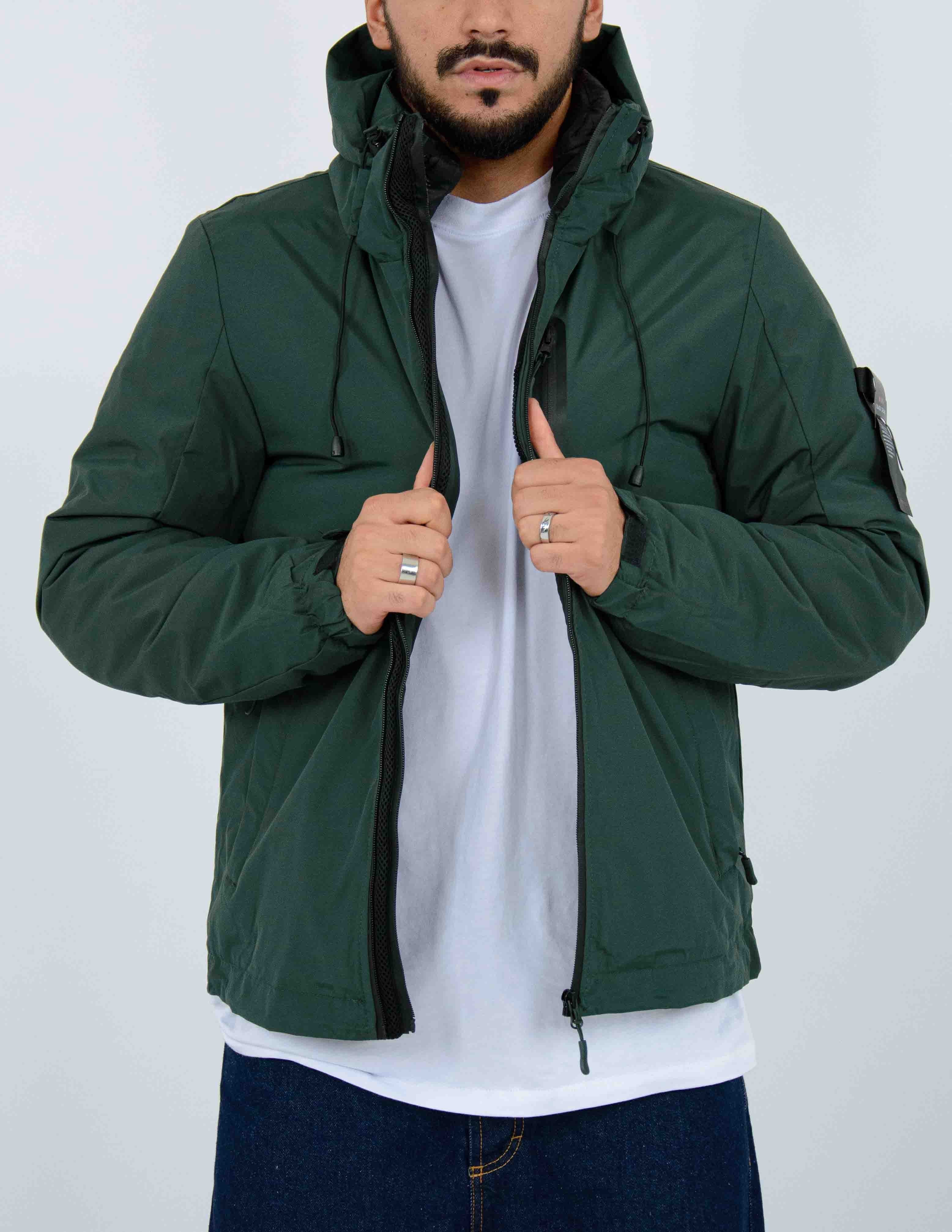 giubbino uomo in tessuto tecnico imbottito