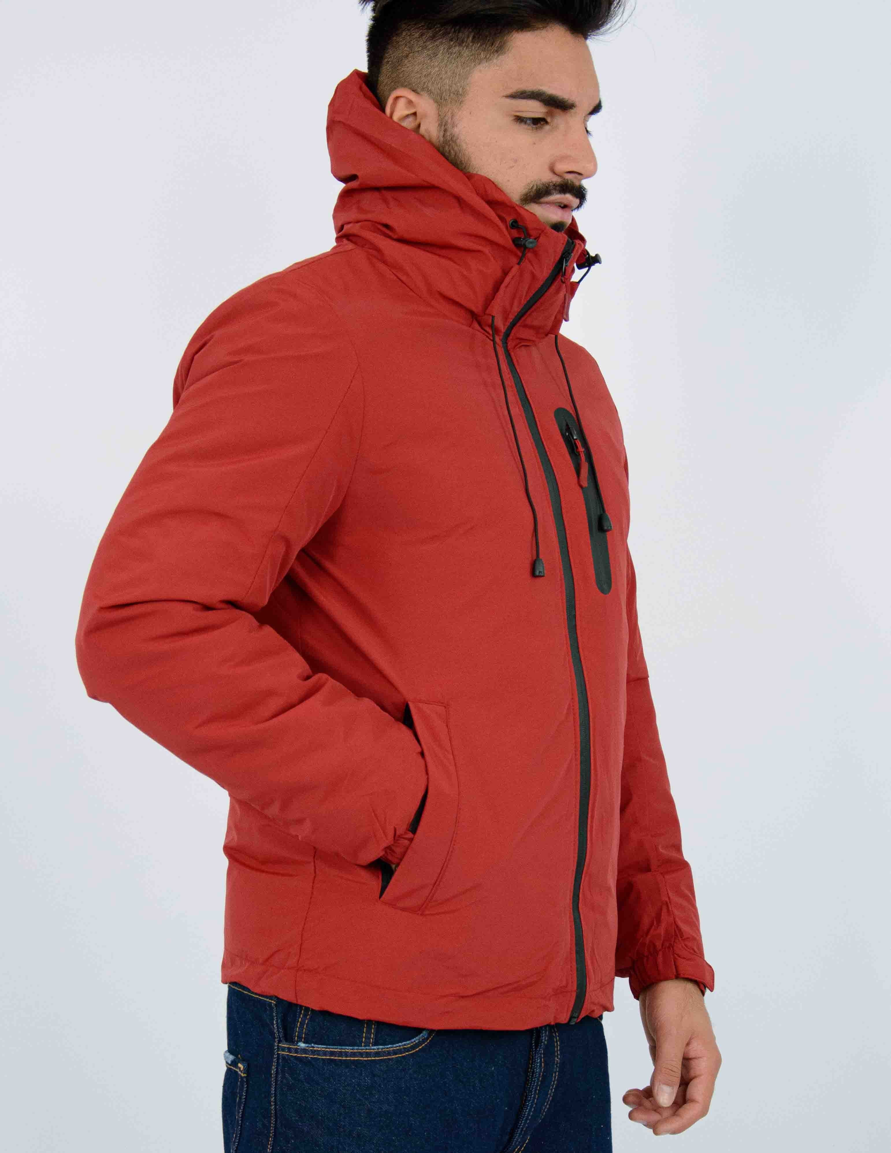 giubbino uomo in tessuto tecnico imbottito