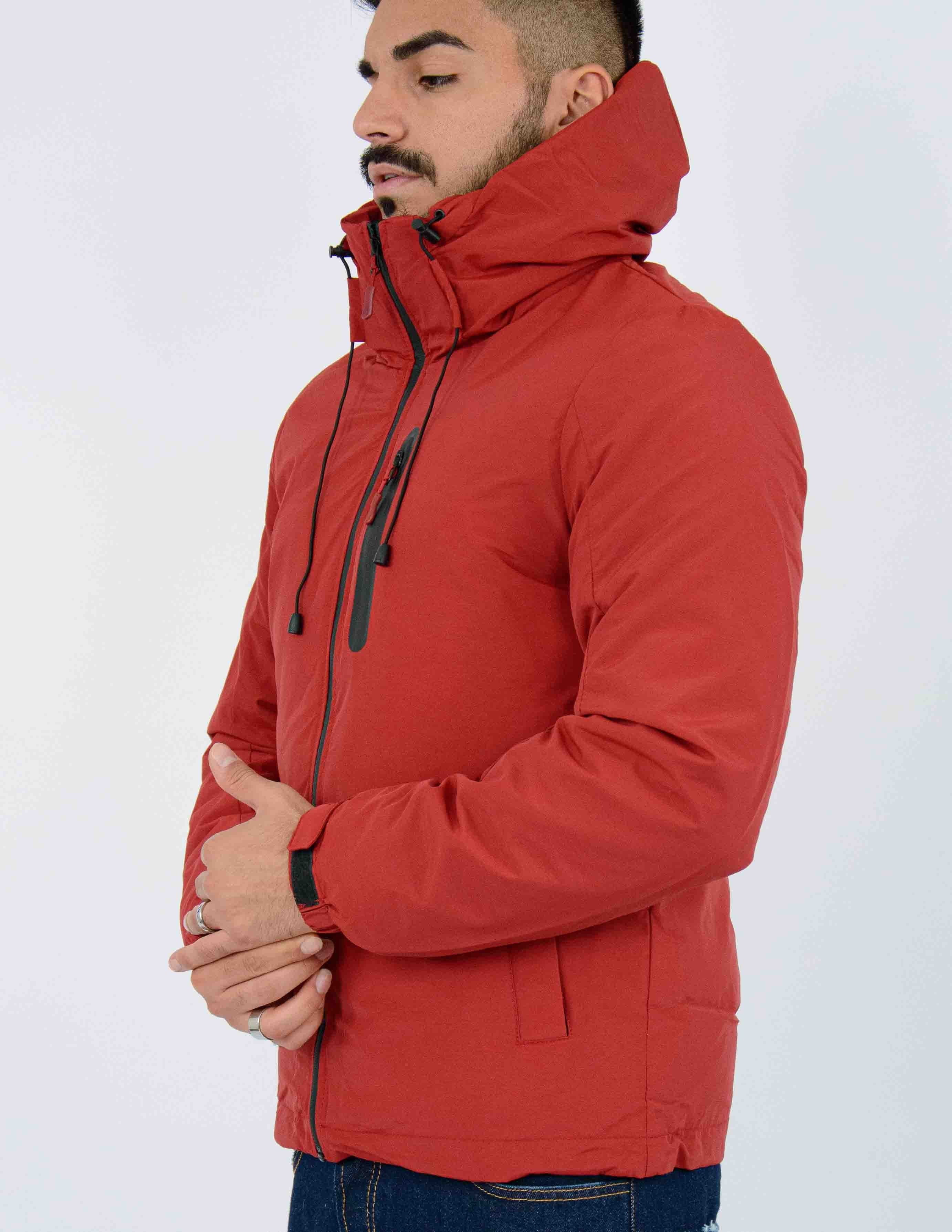 giubbino uomo in tessuto tecnico imbottito