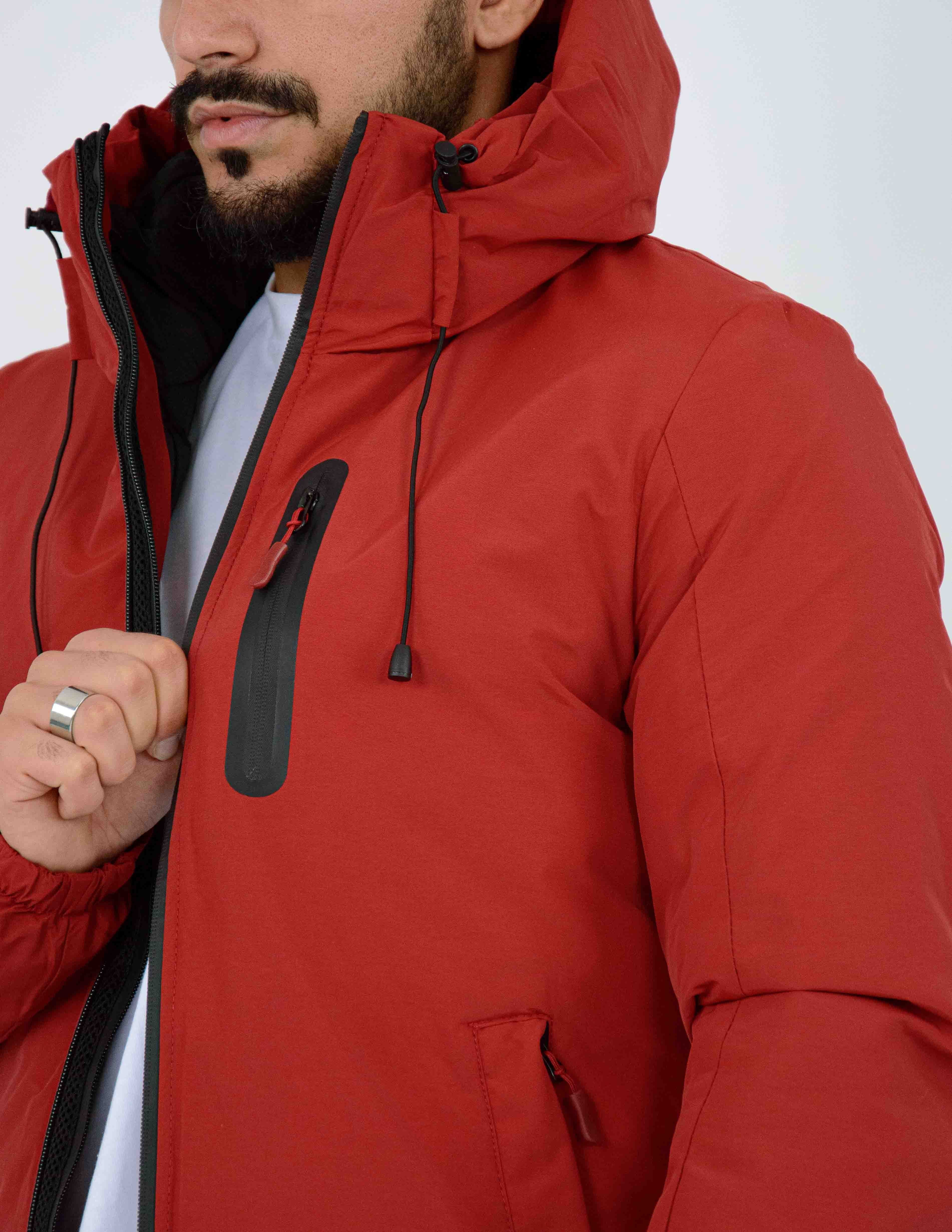 giubbino uomo in tessuto tecnico imbottito