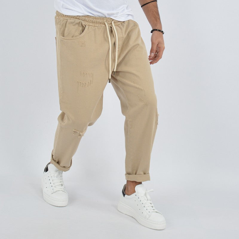 jeans uomo con elastico in vita