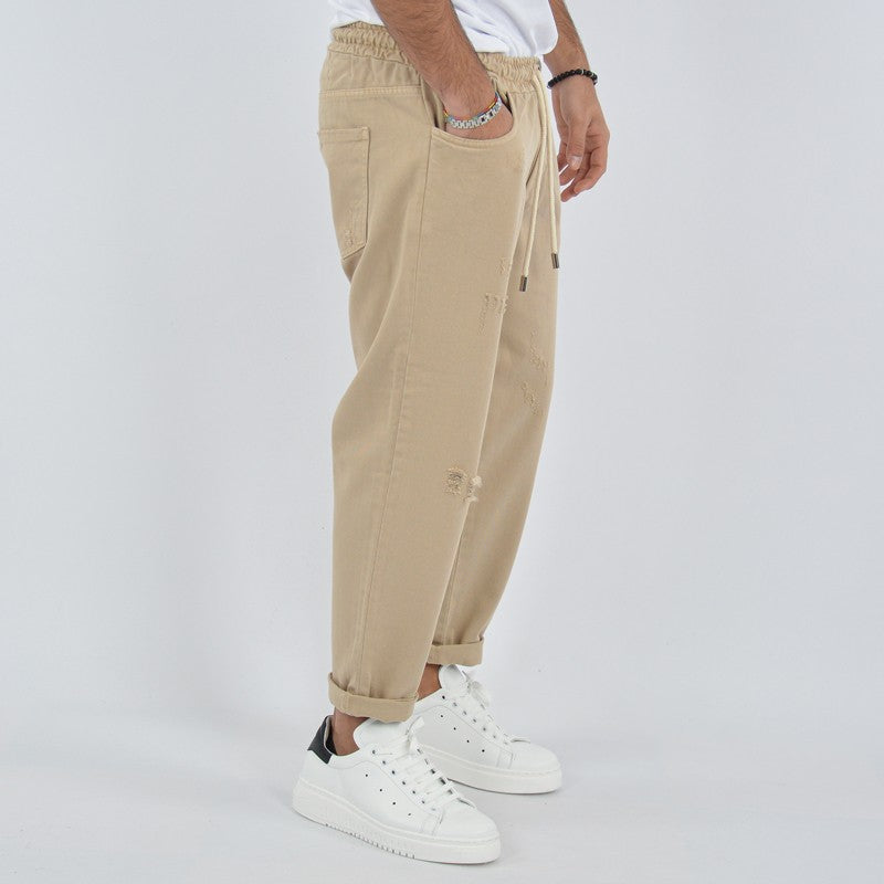 jeans uomo con elastico in vita