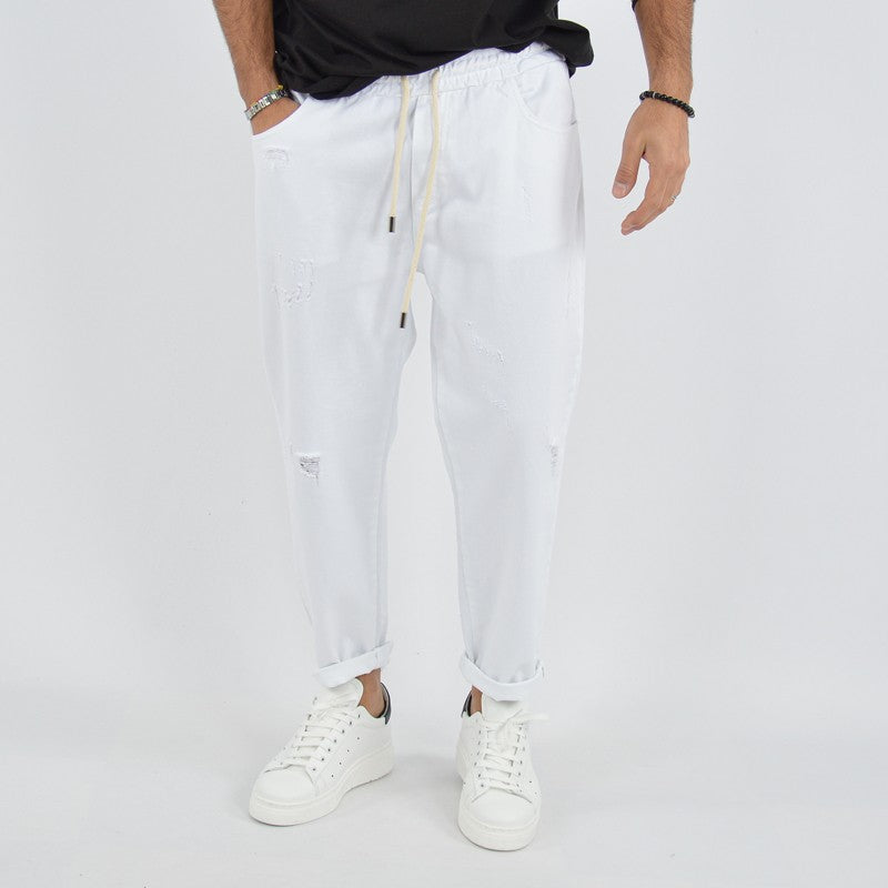 jeans uomo con elastico in vita
