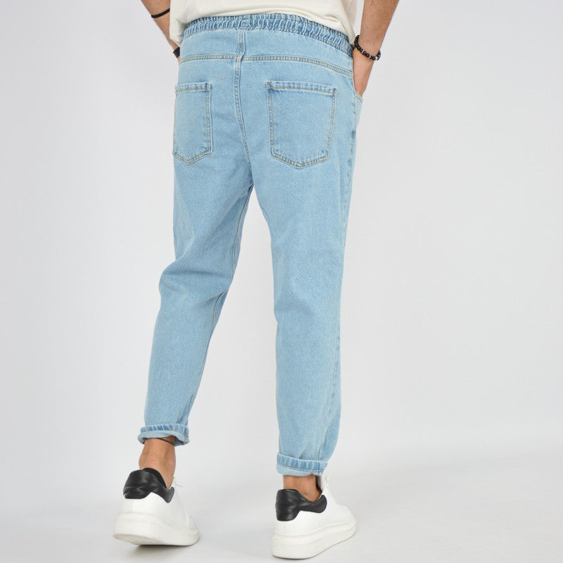 jeans uomo elastico lavaggio medio