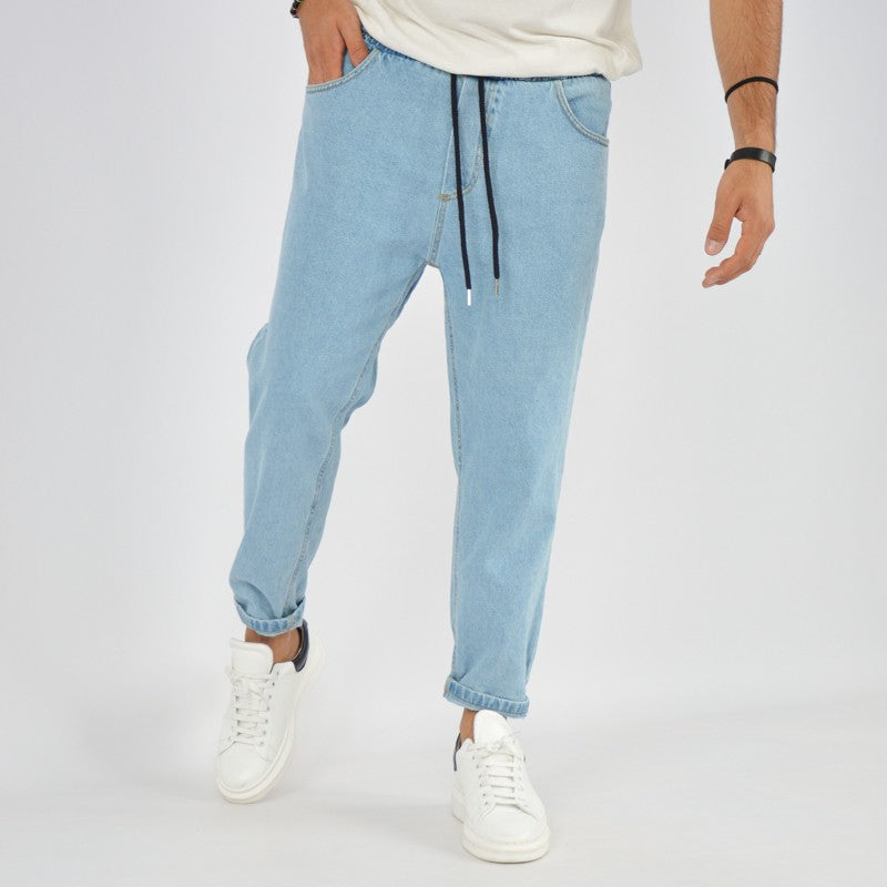 jeans uomo elastico lavaggio medio